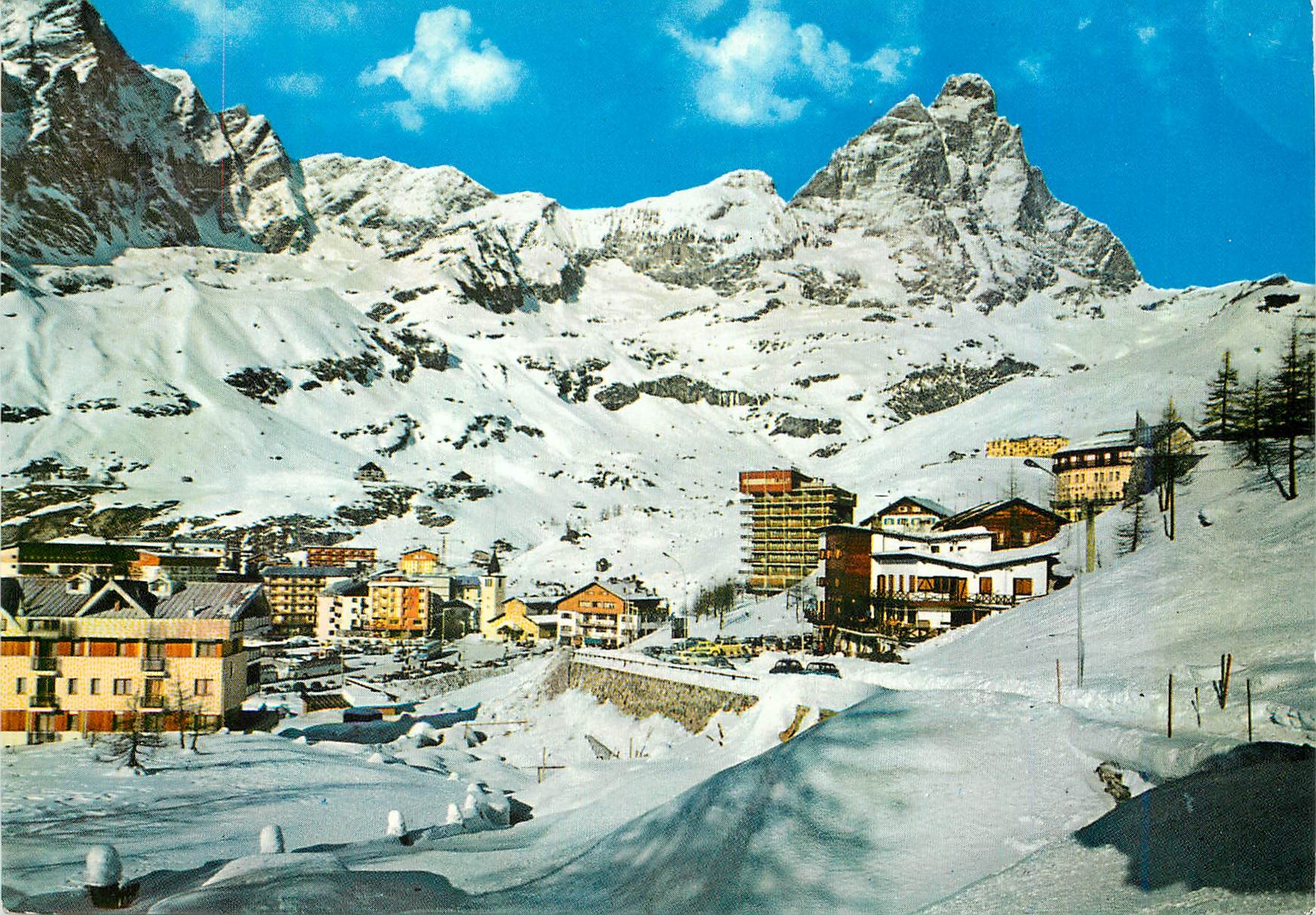 CPM Breuil-Cervinia Vallee d'Aosta Panorama generale et Mount Cervino Berg