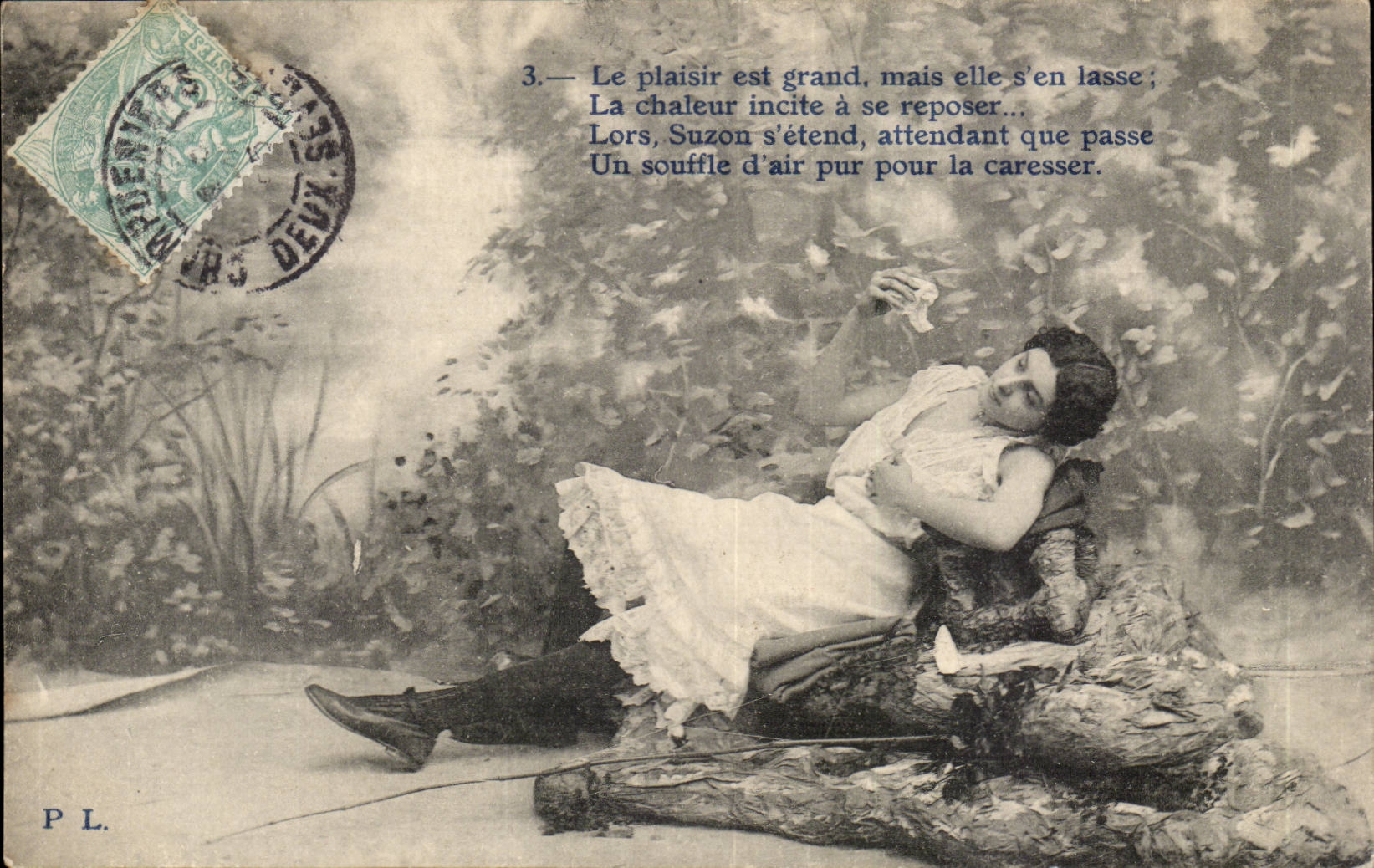 Suzon si distende per riposare — P.L. — serie 3