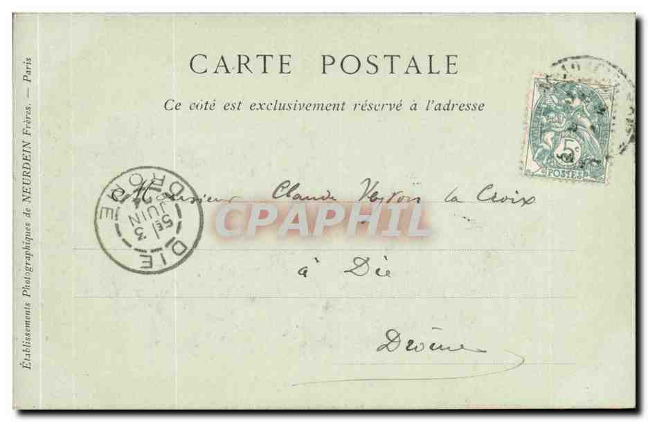 Environs de Clermont-Ferrand — Le Sommet du Puy-de-Dôme — Collections N.D. Phot — Rückseite