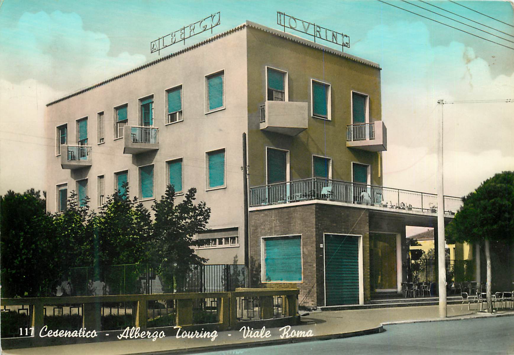 CPM Cesenatico albergo touring viole Roma