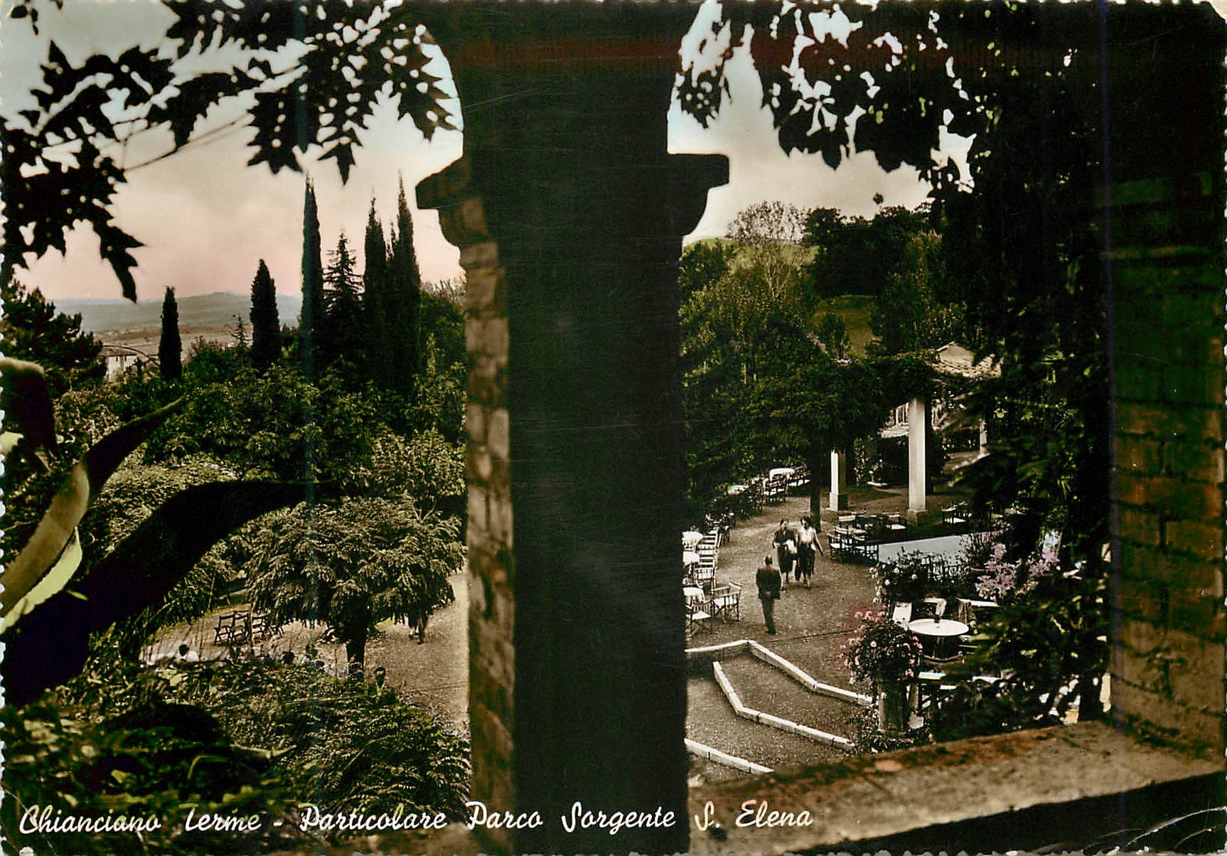 CPM Chianciano terme particolare parco sorgente s elena