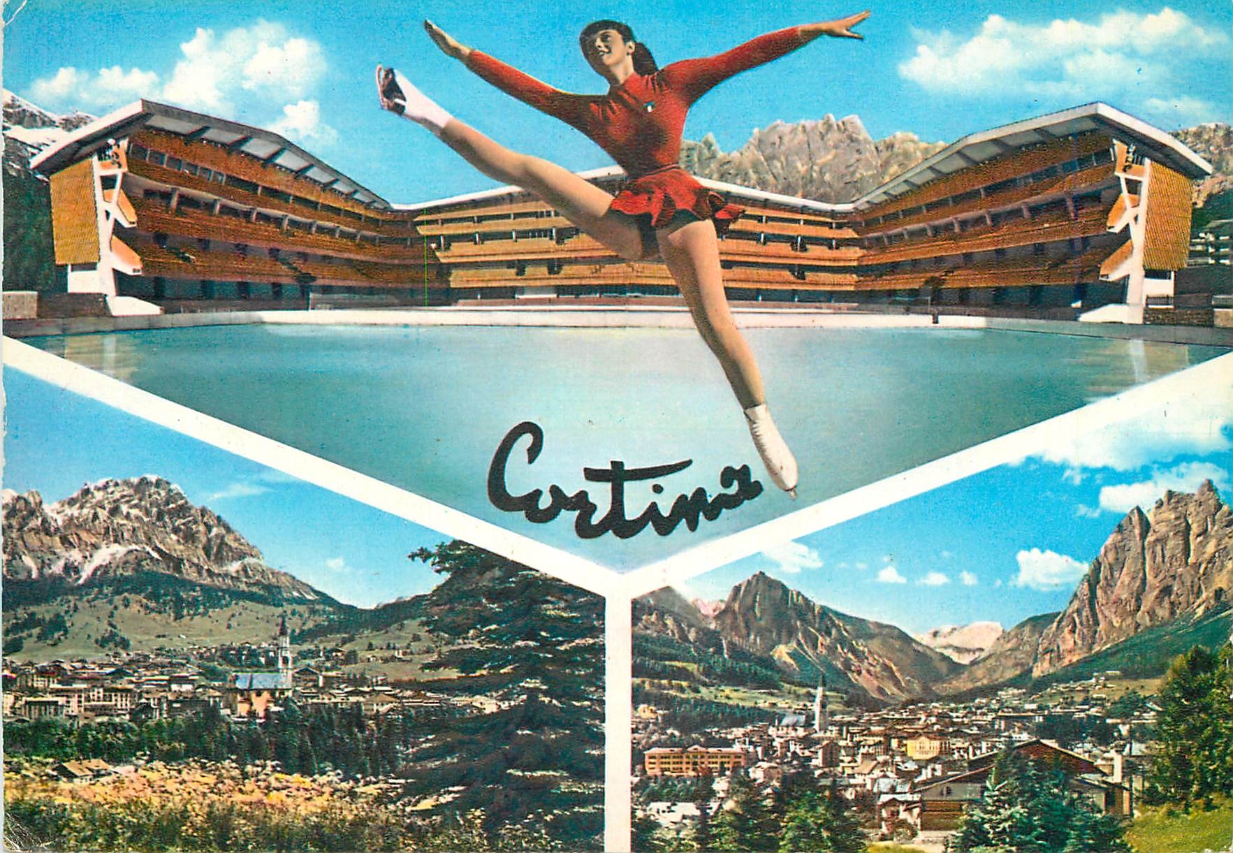 CPM Cortina d'ampezzo m 1224 stade olympique de glace