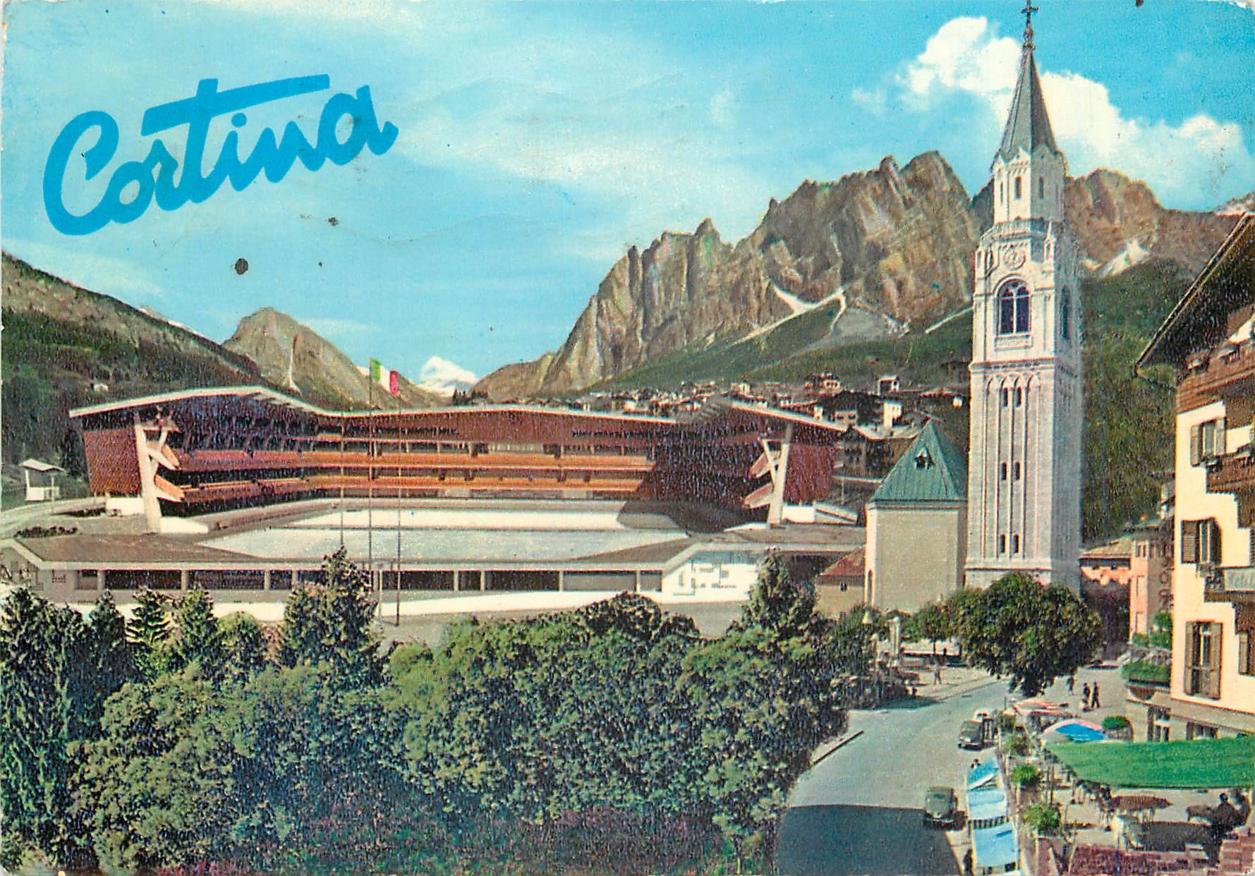 CPM Cortina d'ampezzo m 1224 stade olympique de glace