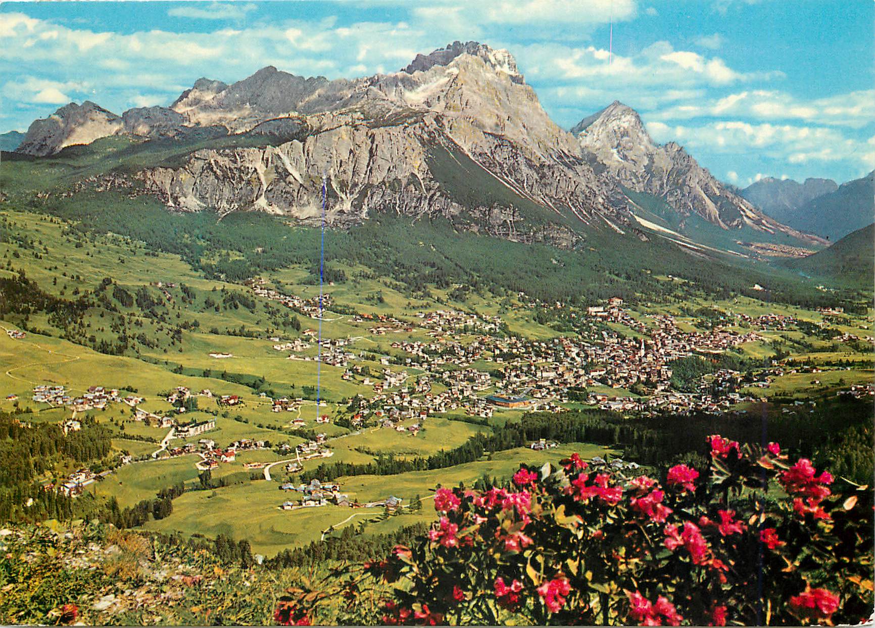 CPM Cortina d'ampezzo m 1224 1224 faloria m 2340 sorapis m 3205 antelao m 3263