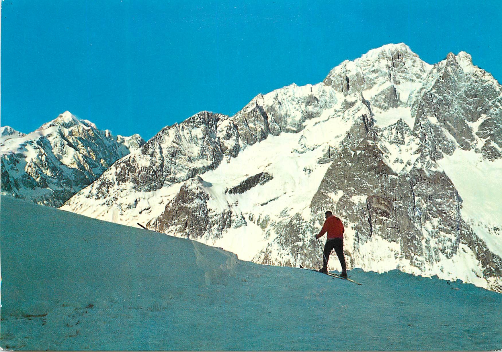 CPM Courmayeur col checrouil m 1960 m bianco m 4810