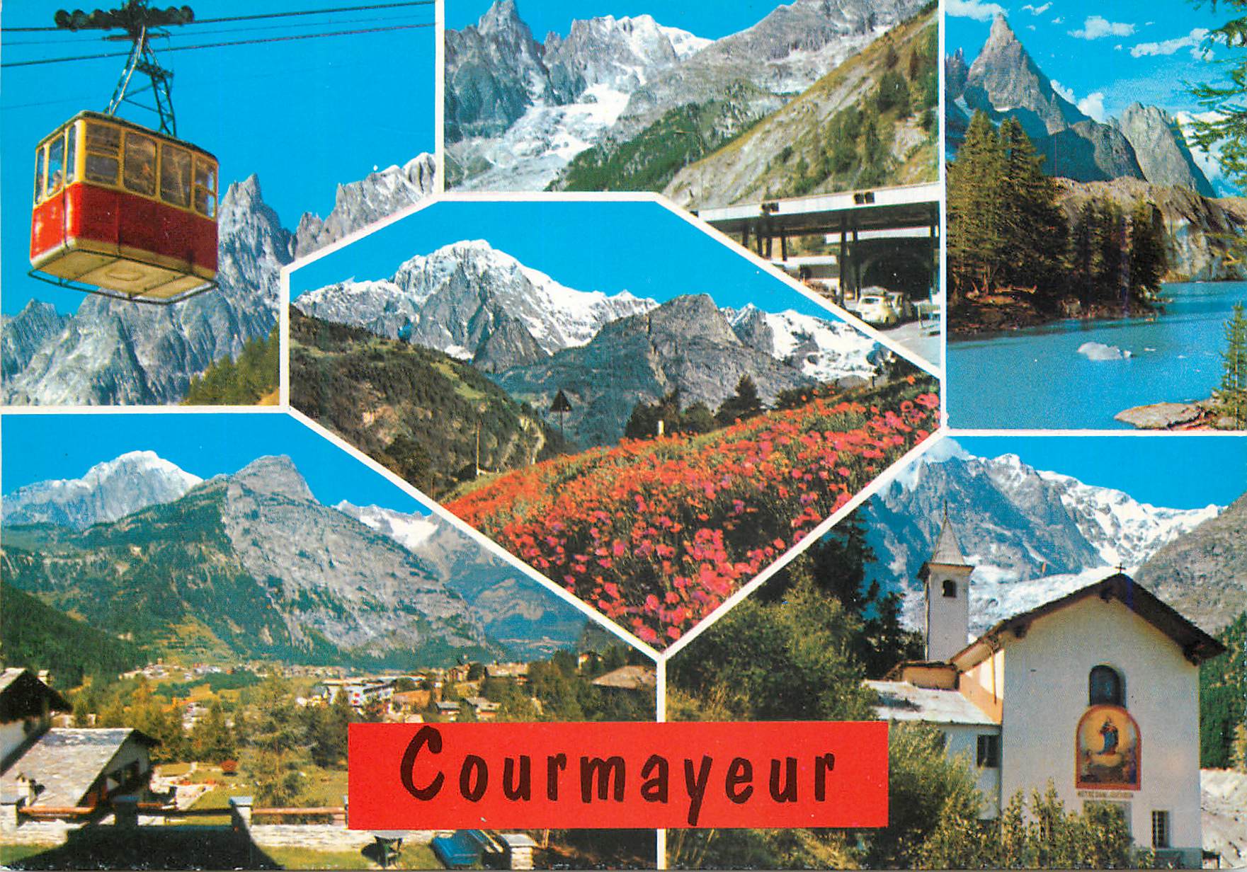CPM Courmayeur la funivia per il rufudio torino ingresso al traloto del  m bianco 
