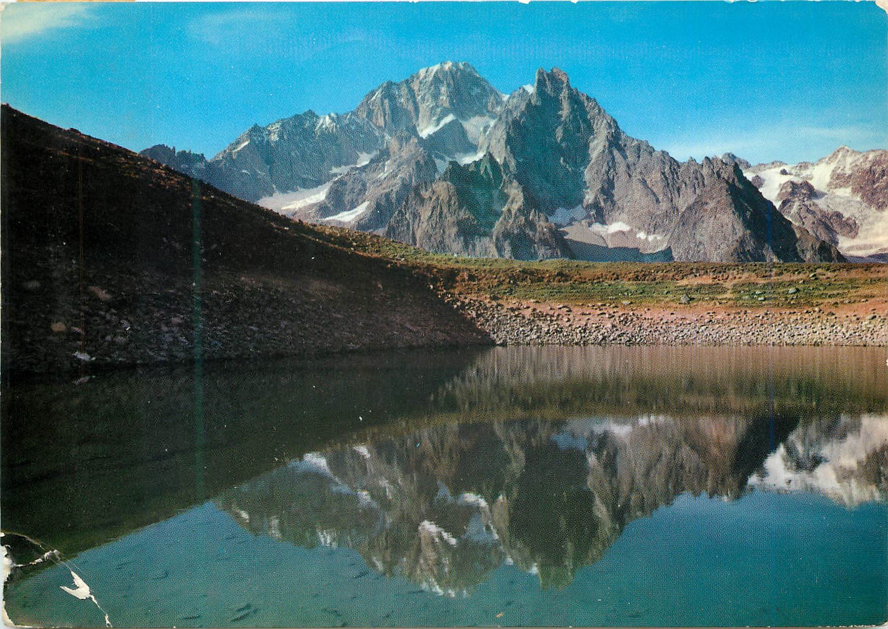 CPM Valle d'aosta Courmayeur le lac du checrouir m 2300 et le m blanc