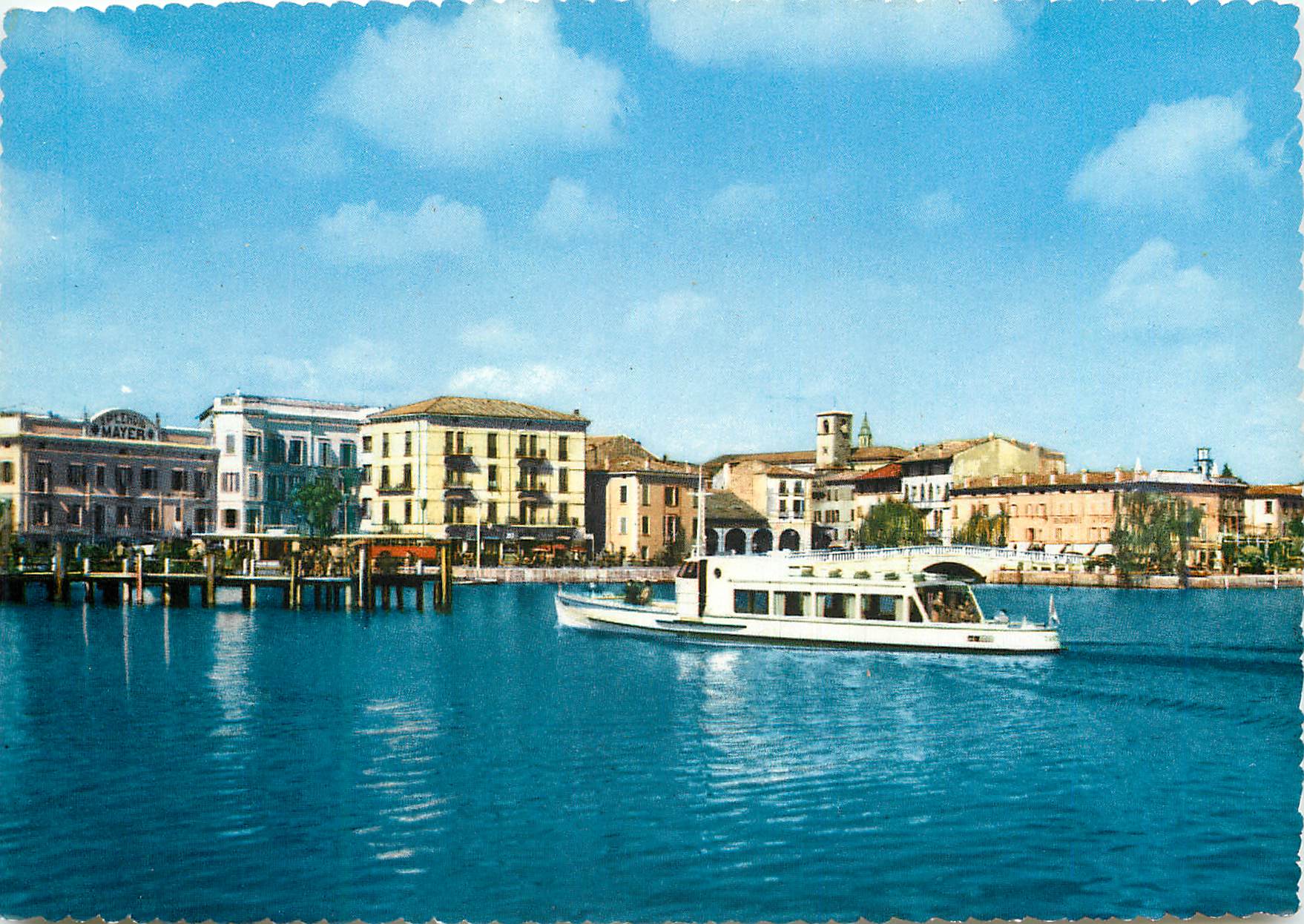 CPM Lac de garda desenzano panorama Bateau