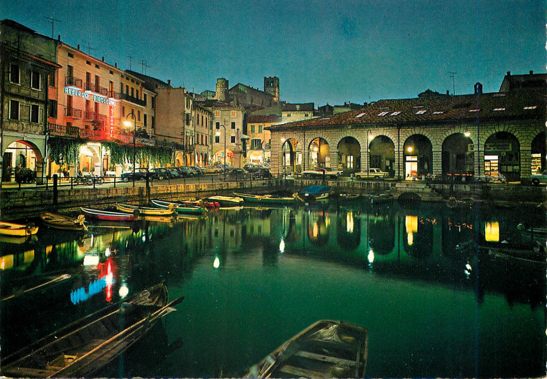 CPM Lac de garda desenzano le port de nuit
