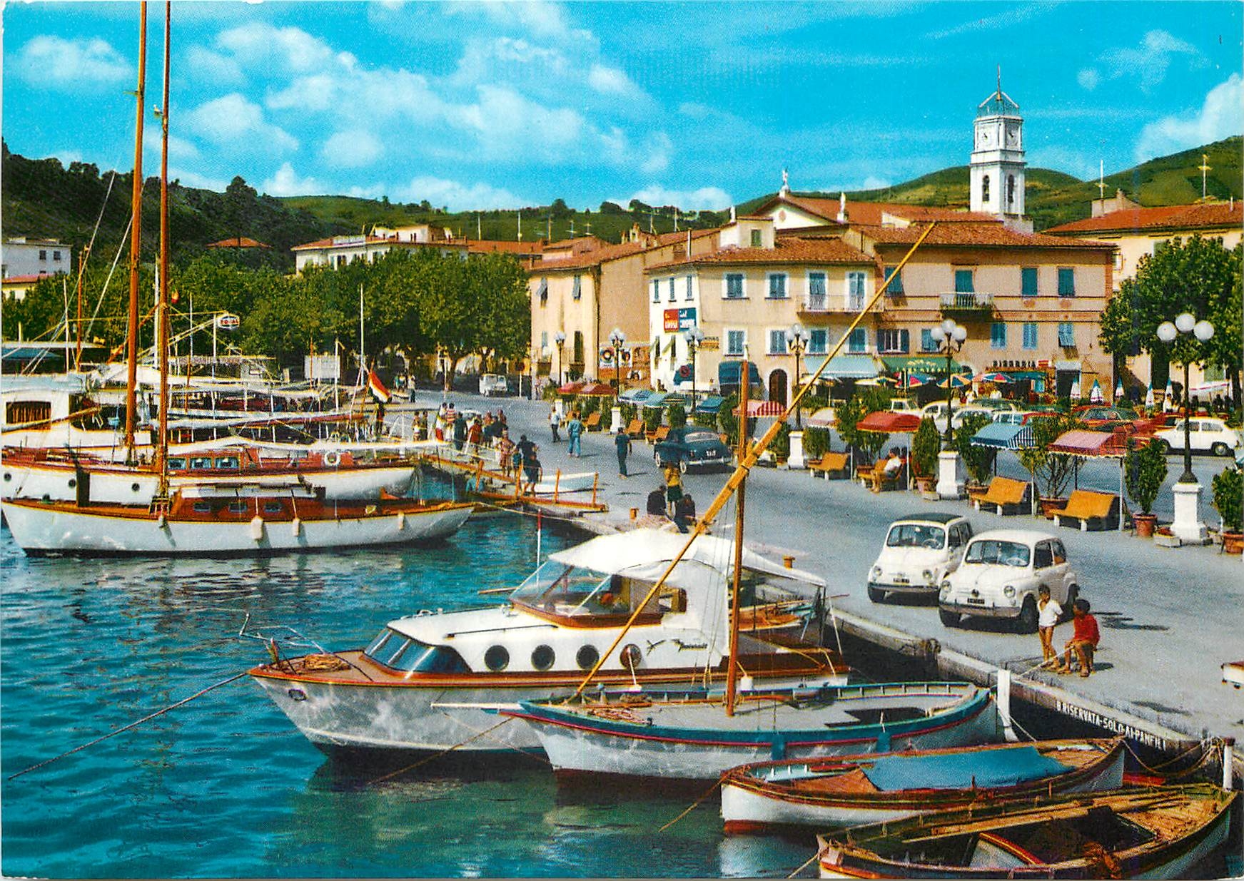 CPM Porto azzurro isola d'elba promenade a la mer