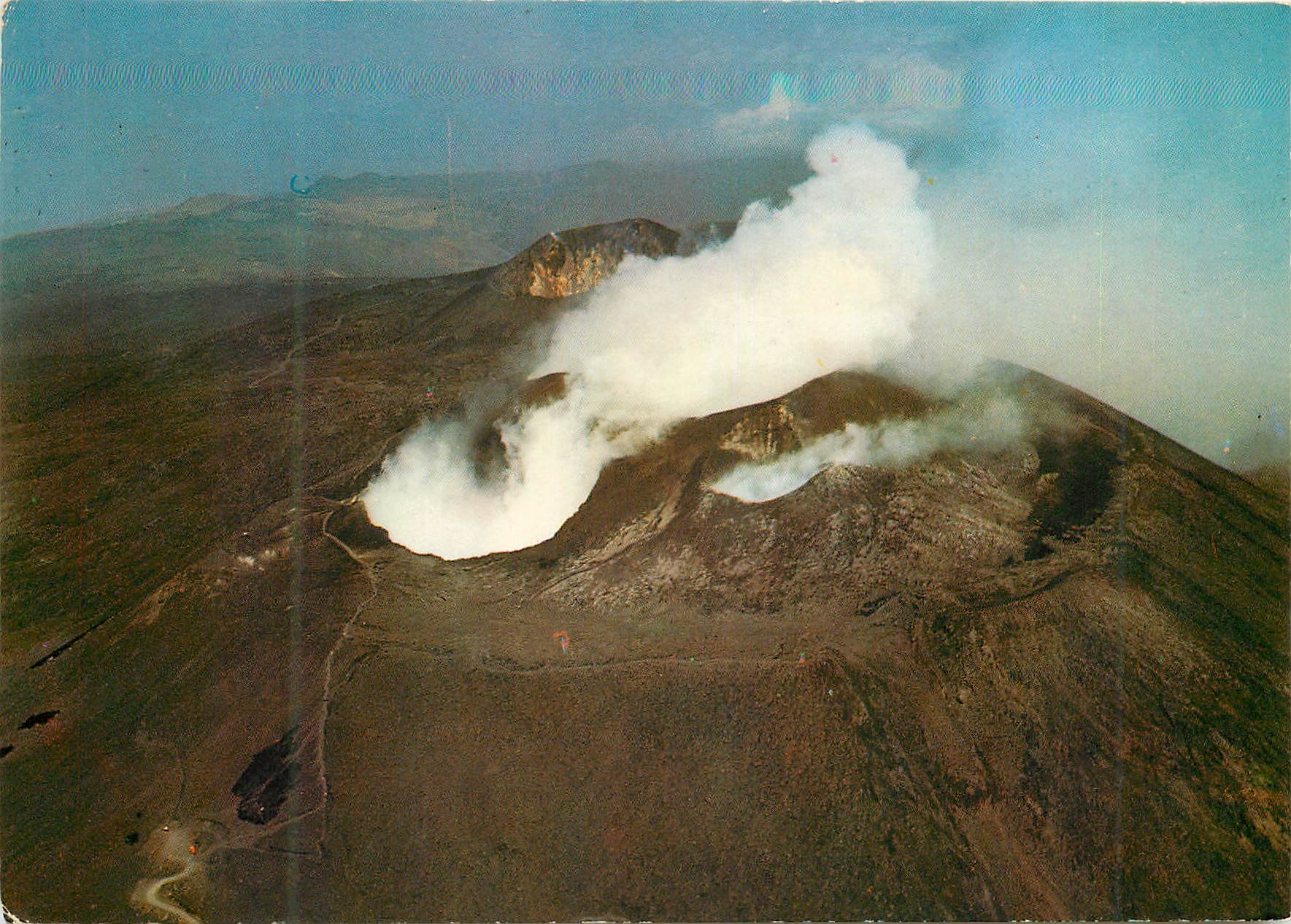 CPM Etna m 3340 il piu alto vulcano panorama de l'avion de la cime