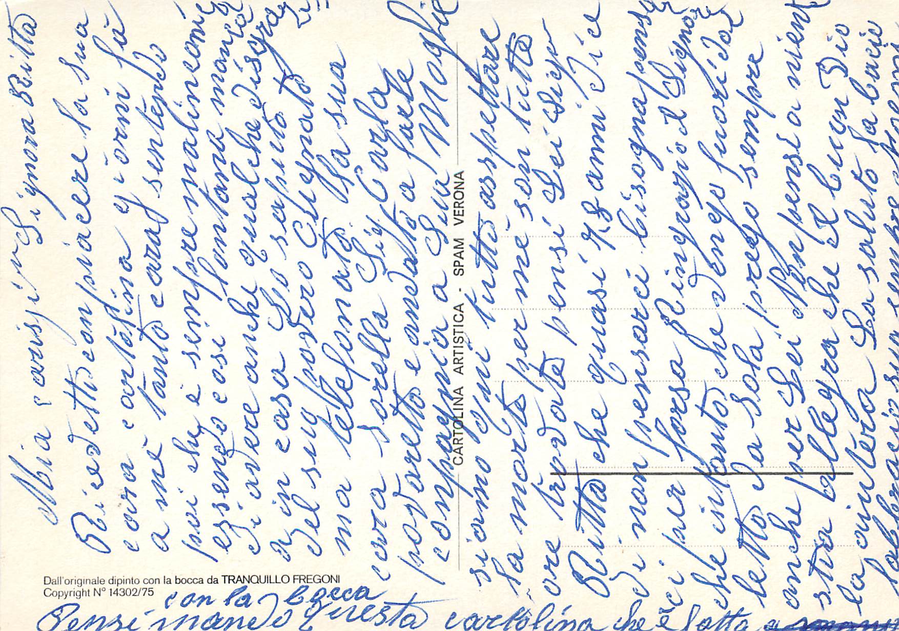 CPM Fregonit Fleurs — Verso