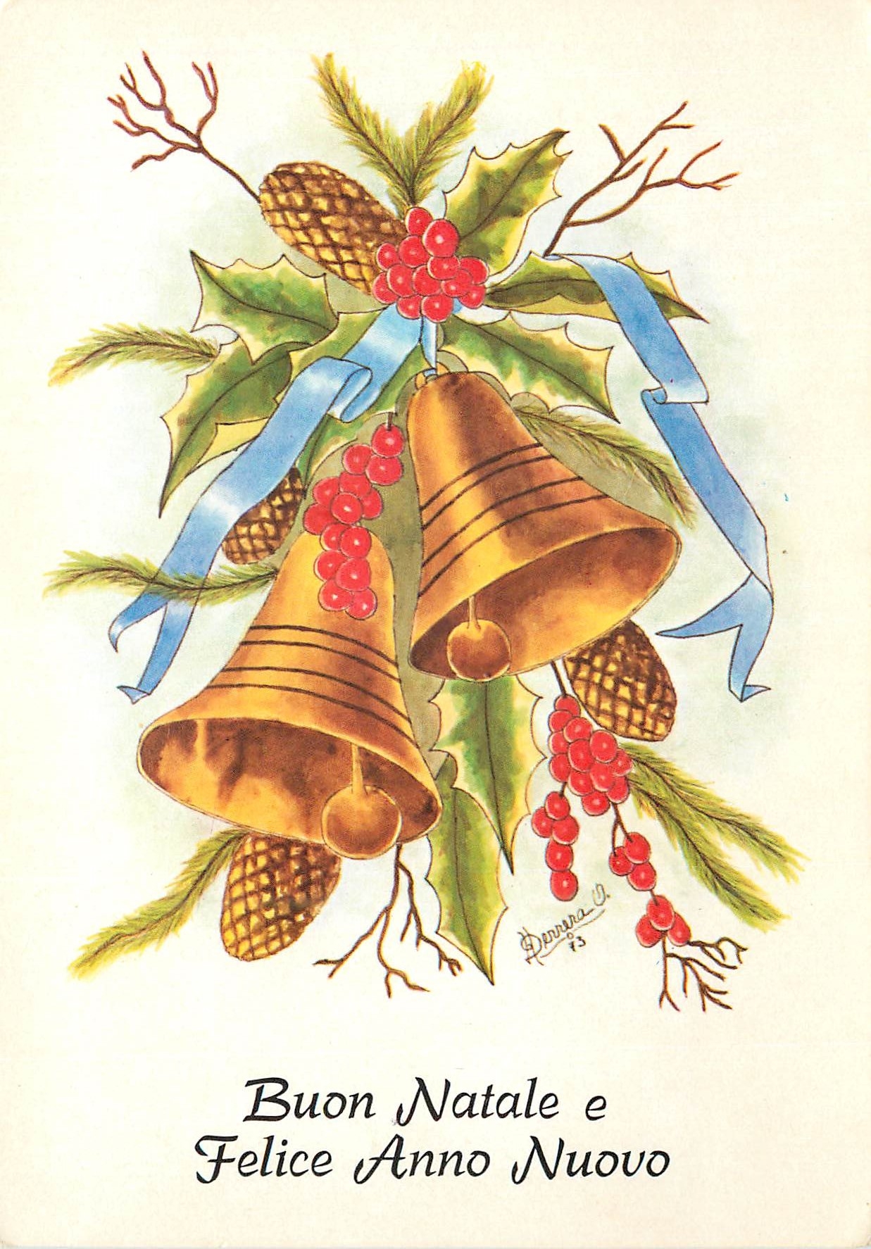 CPM Buon natale e felice anno nuovo