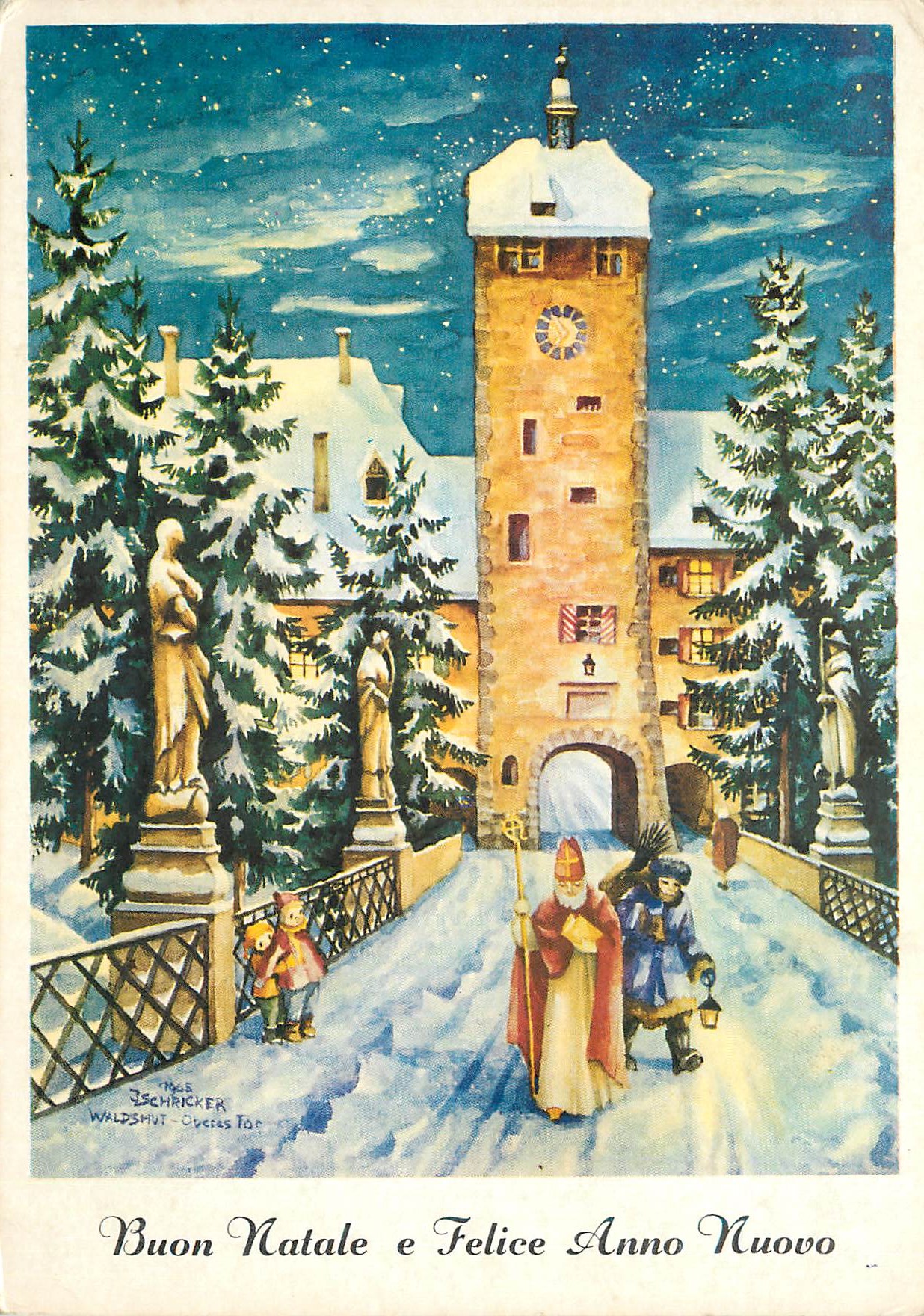 CPM Buon natale e felice anno nuovo