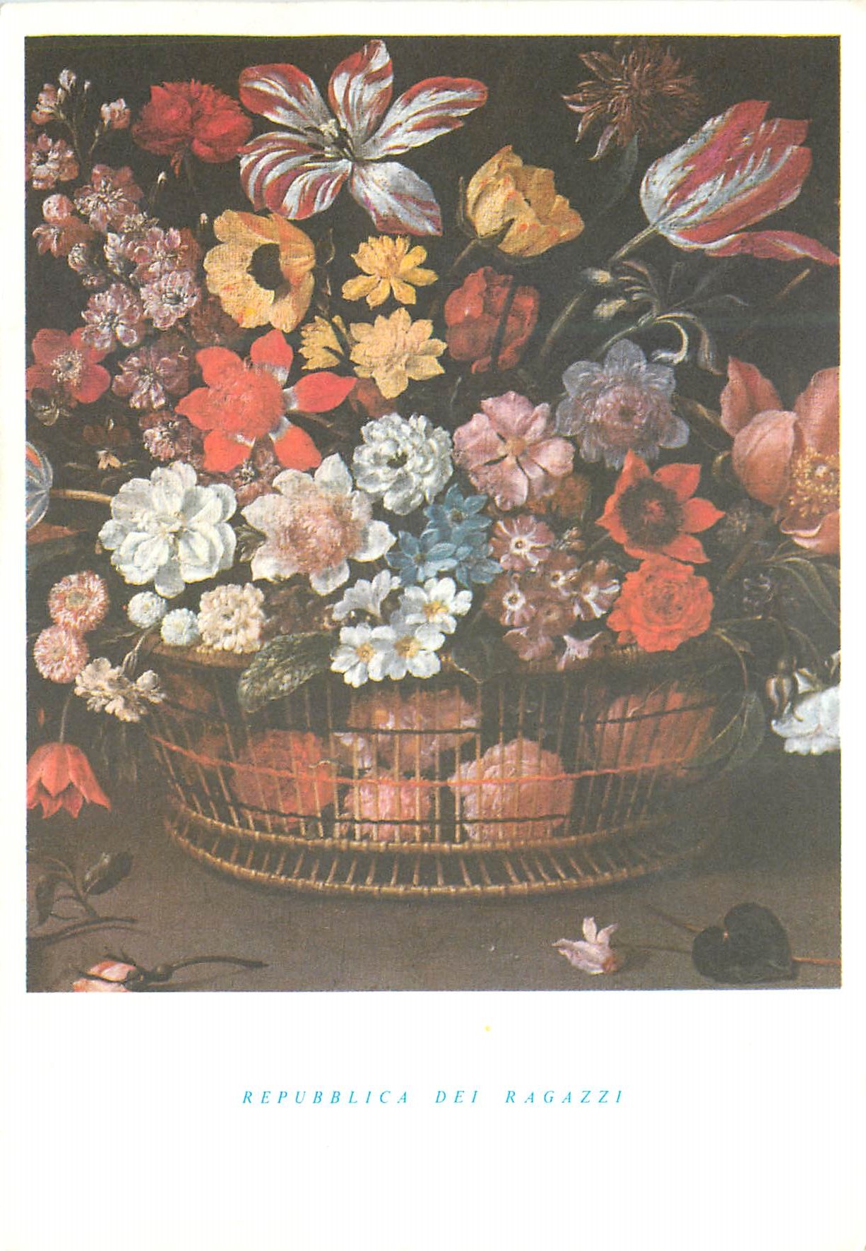 CPM I fiori nell arta serie quarta linard jacques cestro di fiori