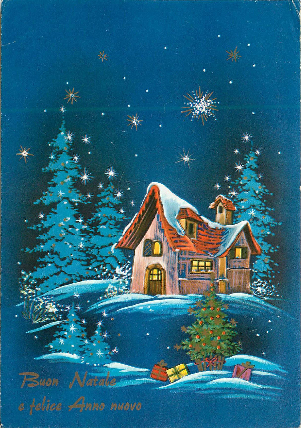 CPM Buon natale e felice anno nuovo