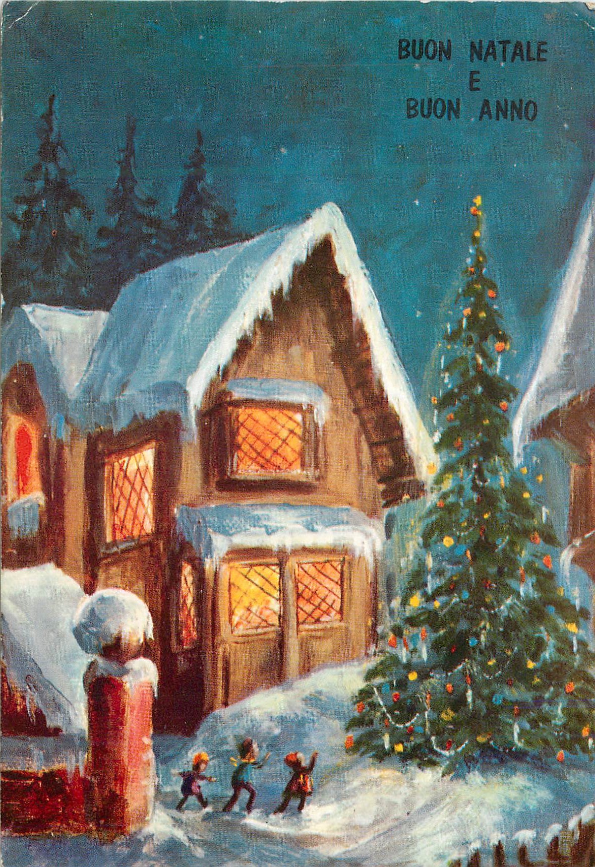 CPM Buon natale e buon anno