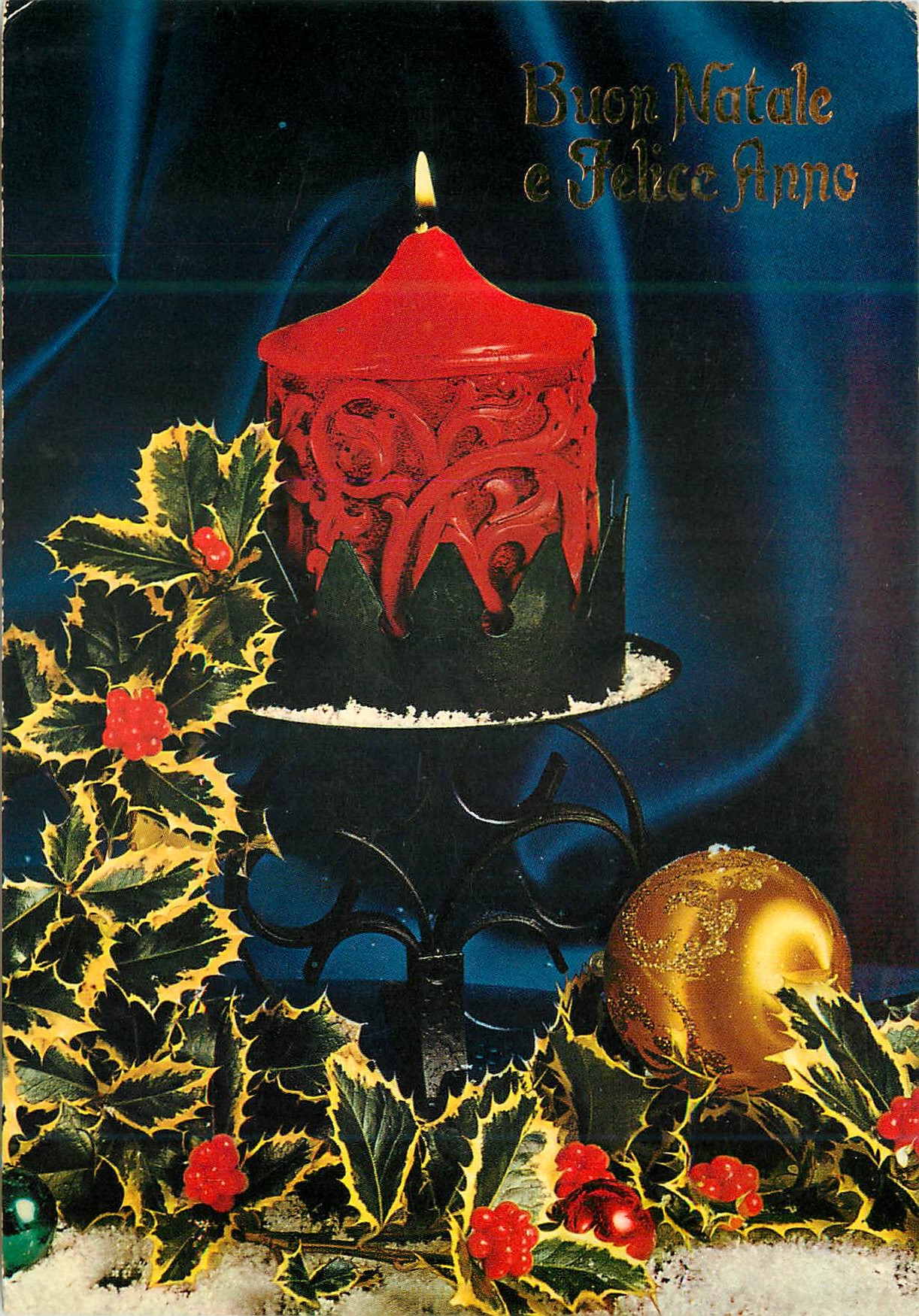 CPM Buon natale e felice anno