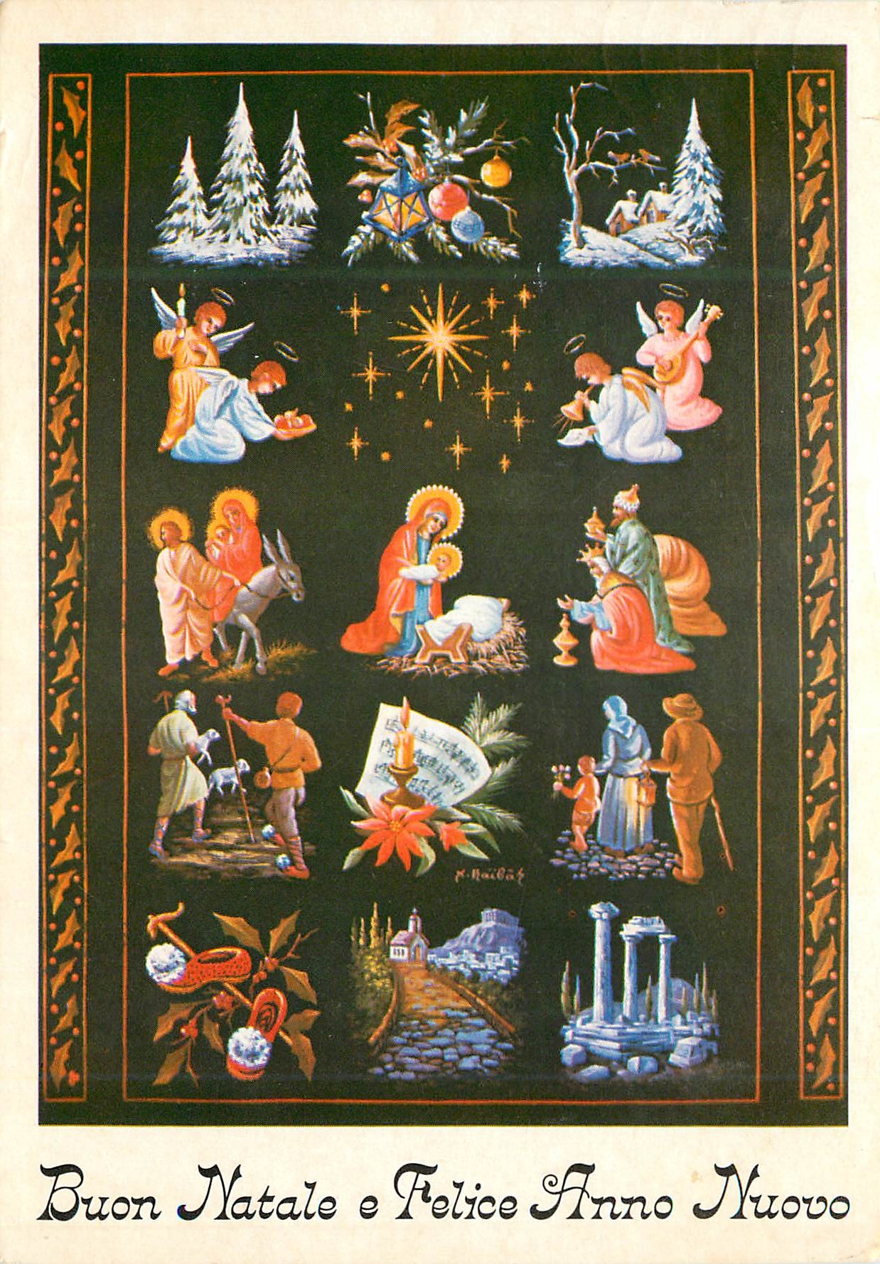 CPM Buon natale e felice anno nuovo