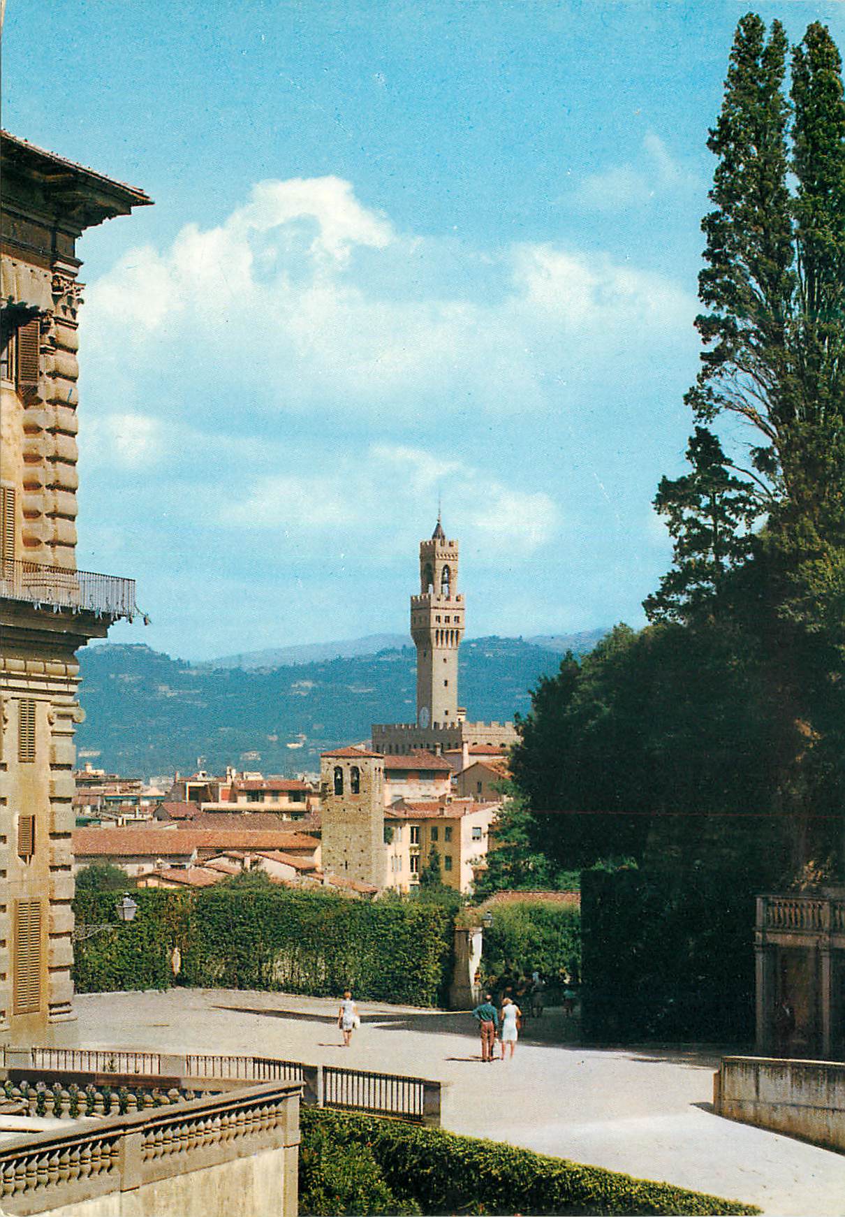 CPM Firenze palais vecchio vue du jardin de boboli