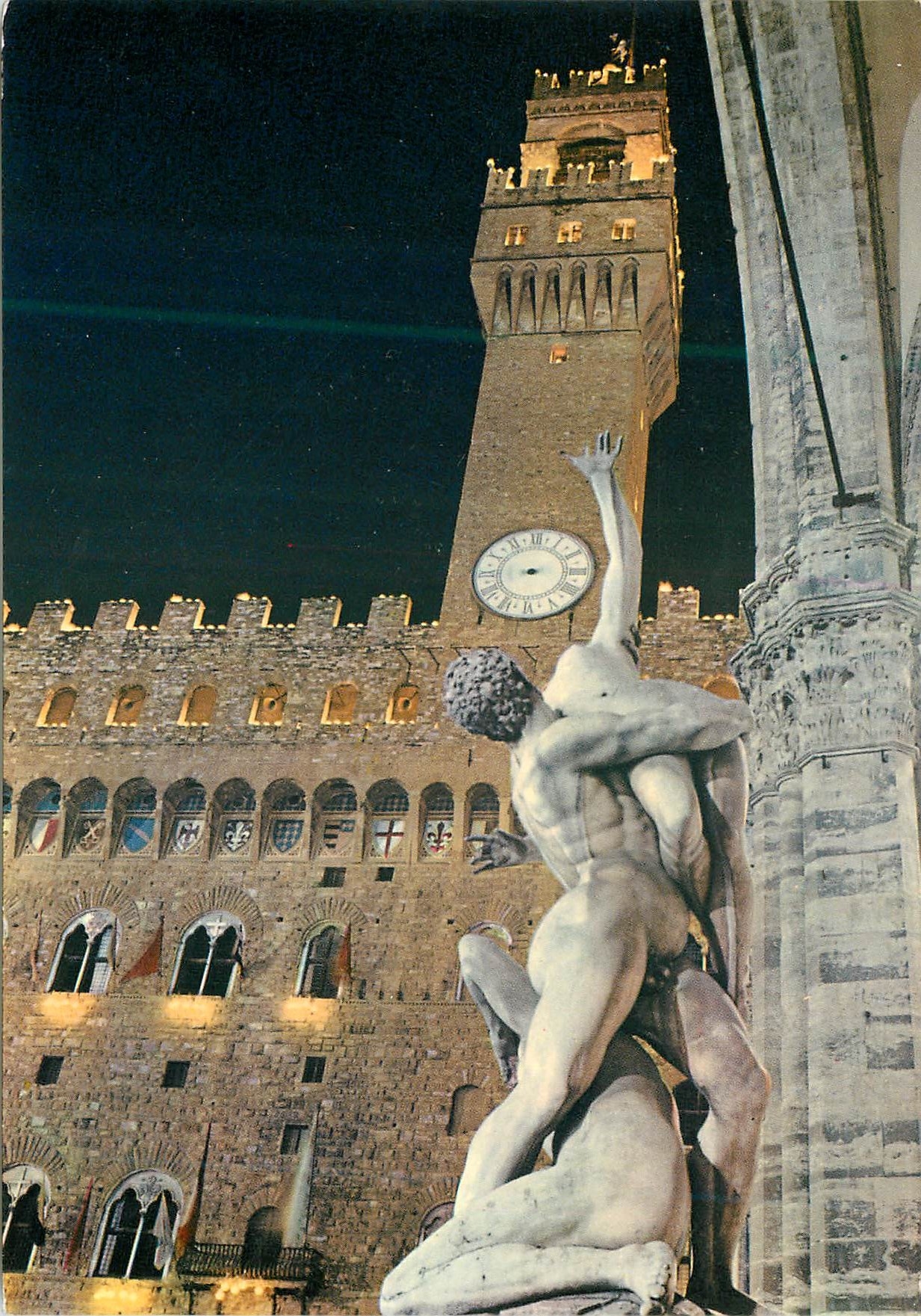 CPM Firenze l'enlevement des sabine et tour d'arnolphe