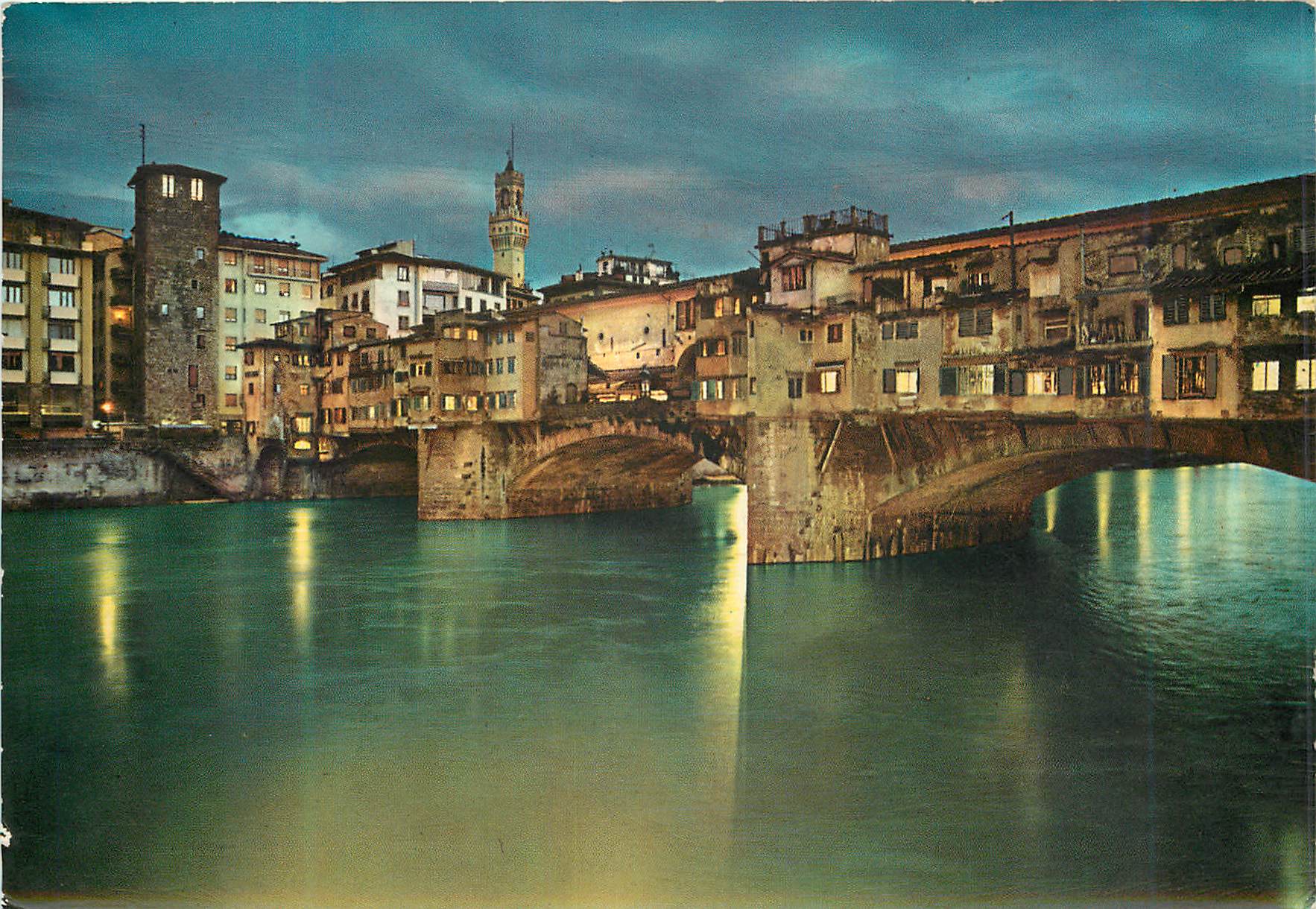 CPM Firenze Le vieux pont (nocturne)