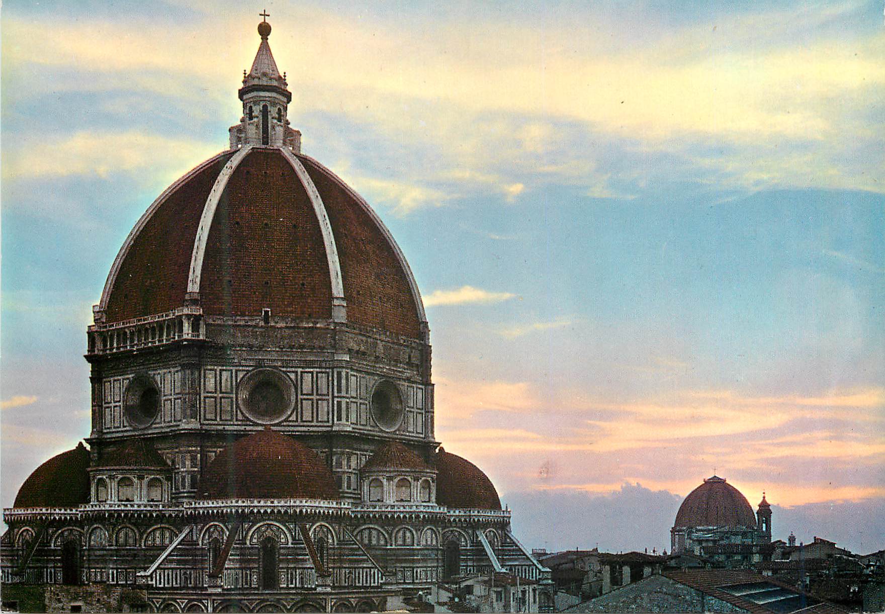 CPM Firenze la coupole du brunelleschl (au coucher du soleil)
