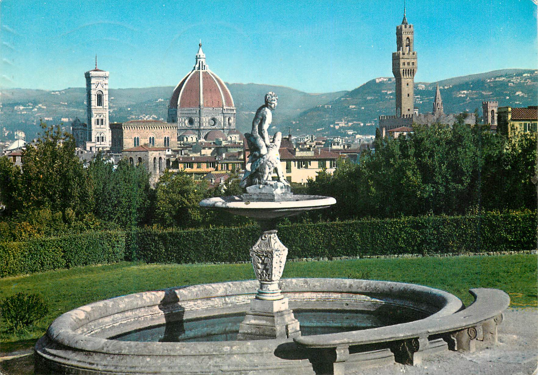 CPM Firenze panorama du jardin de boboli