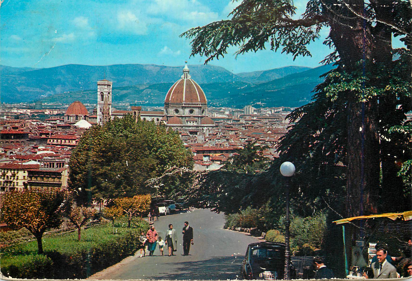 CPM Firenze panorama vu de allee des collines