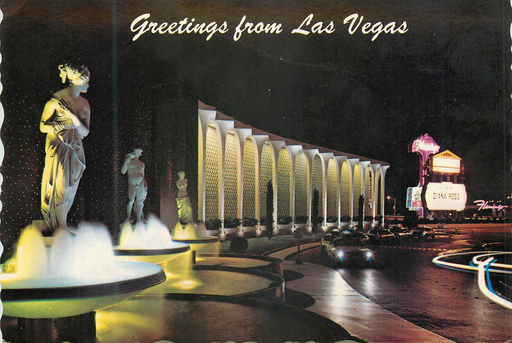 CPM Las vegas entrance to caesar's palace on the strip nevada
