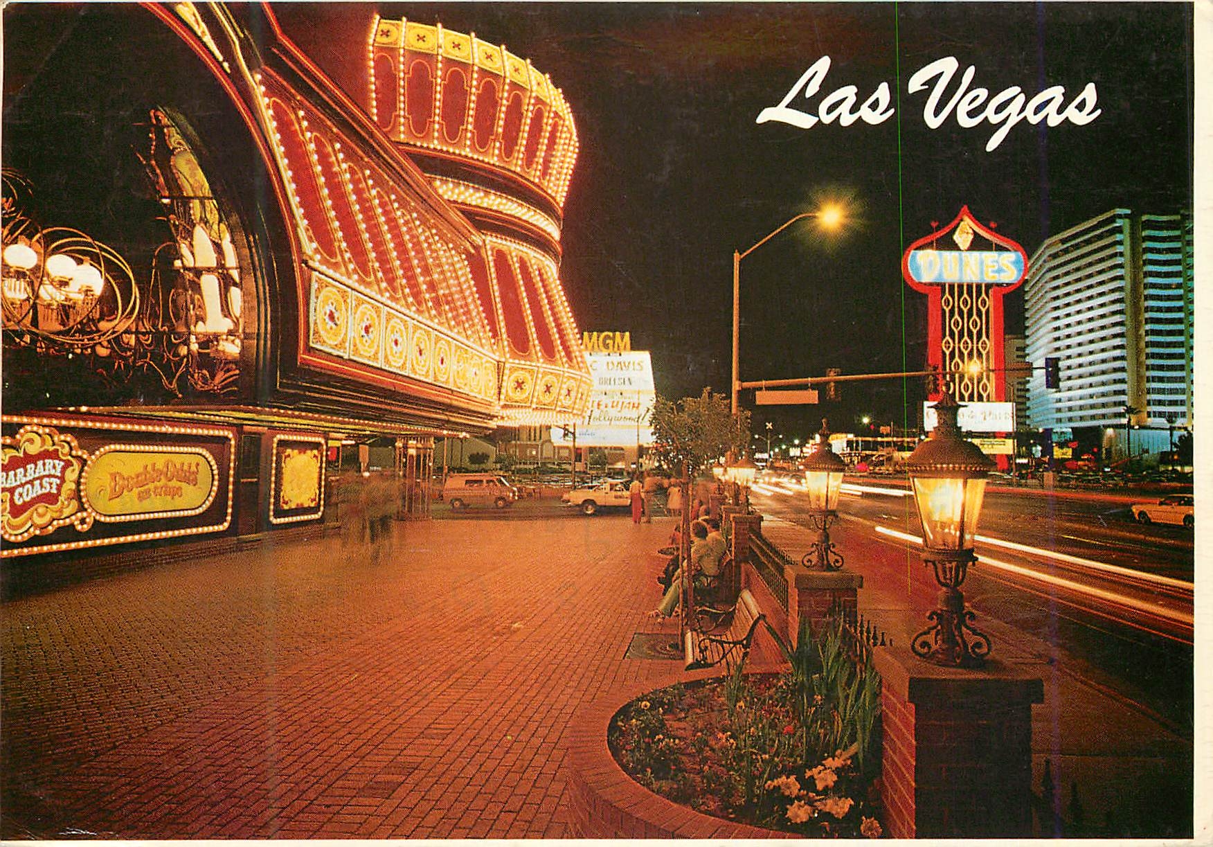 CPM Las vegas view south through the glitterling lights of Las vegas famous stip