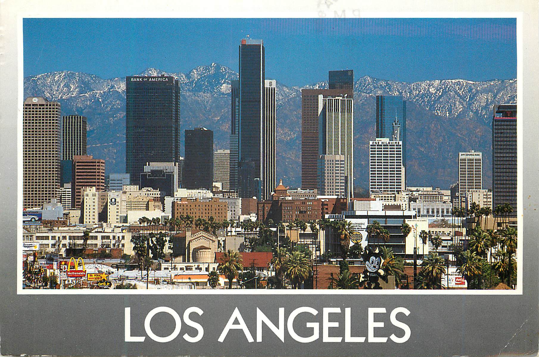 CPM The Los angeles downtown skyline as seen fromusc