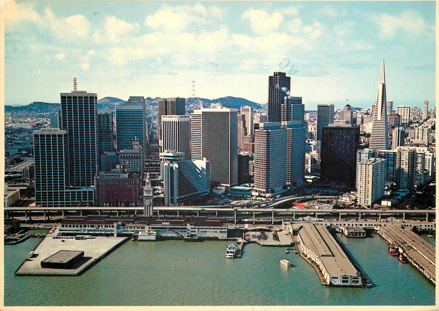 CPM Aerial view embarcadero center and waterfront