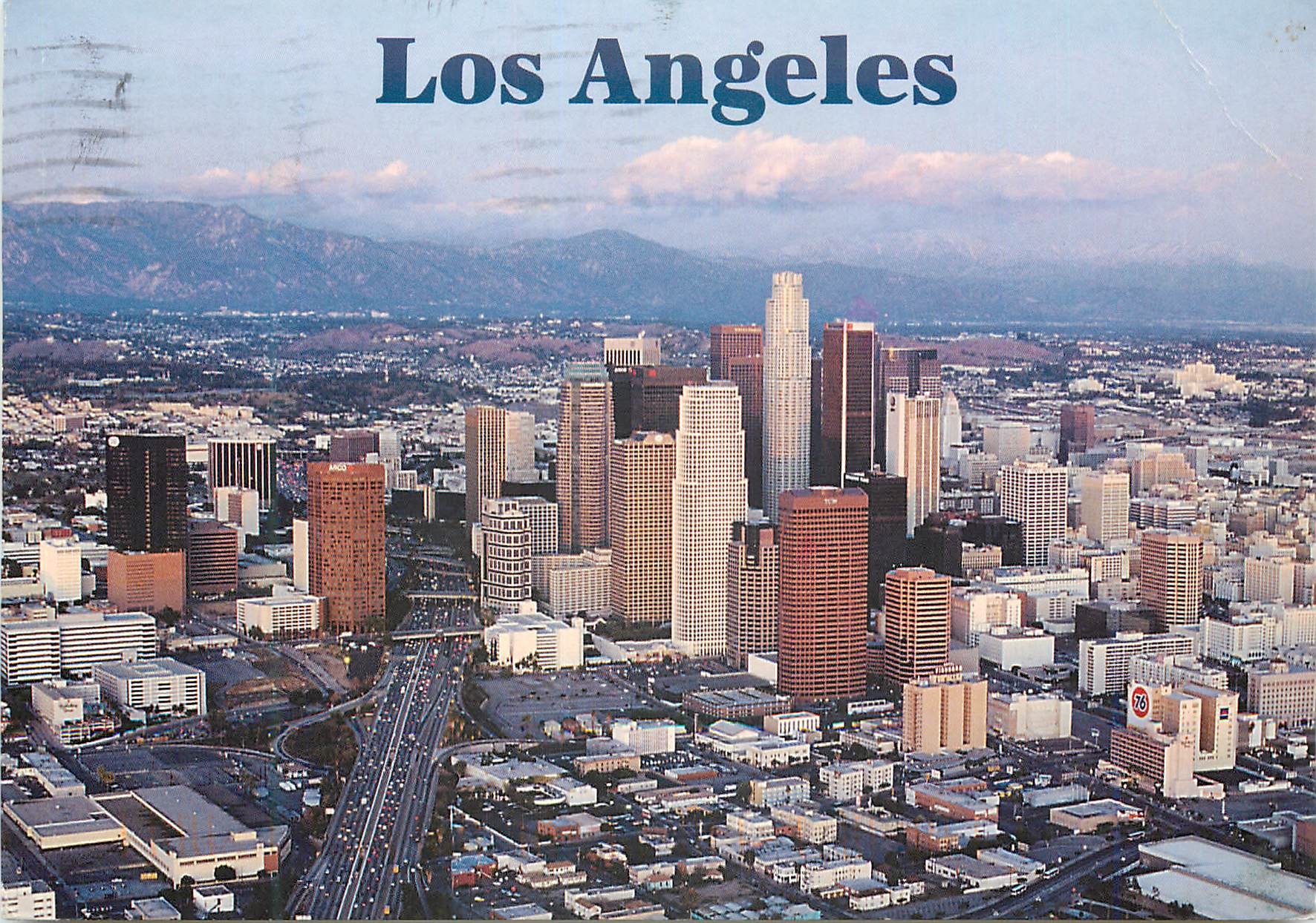 CPM Los angeles twilight approches on the imposing
