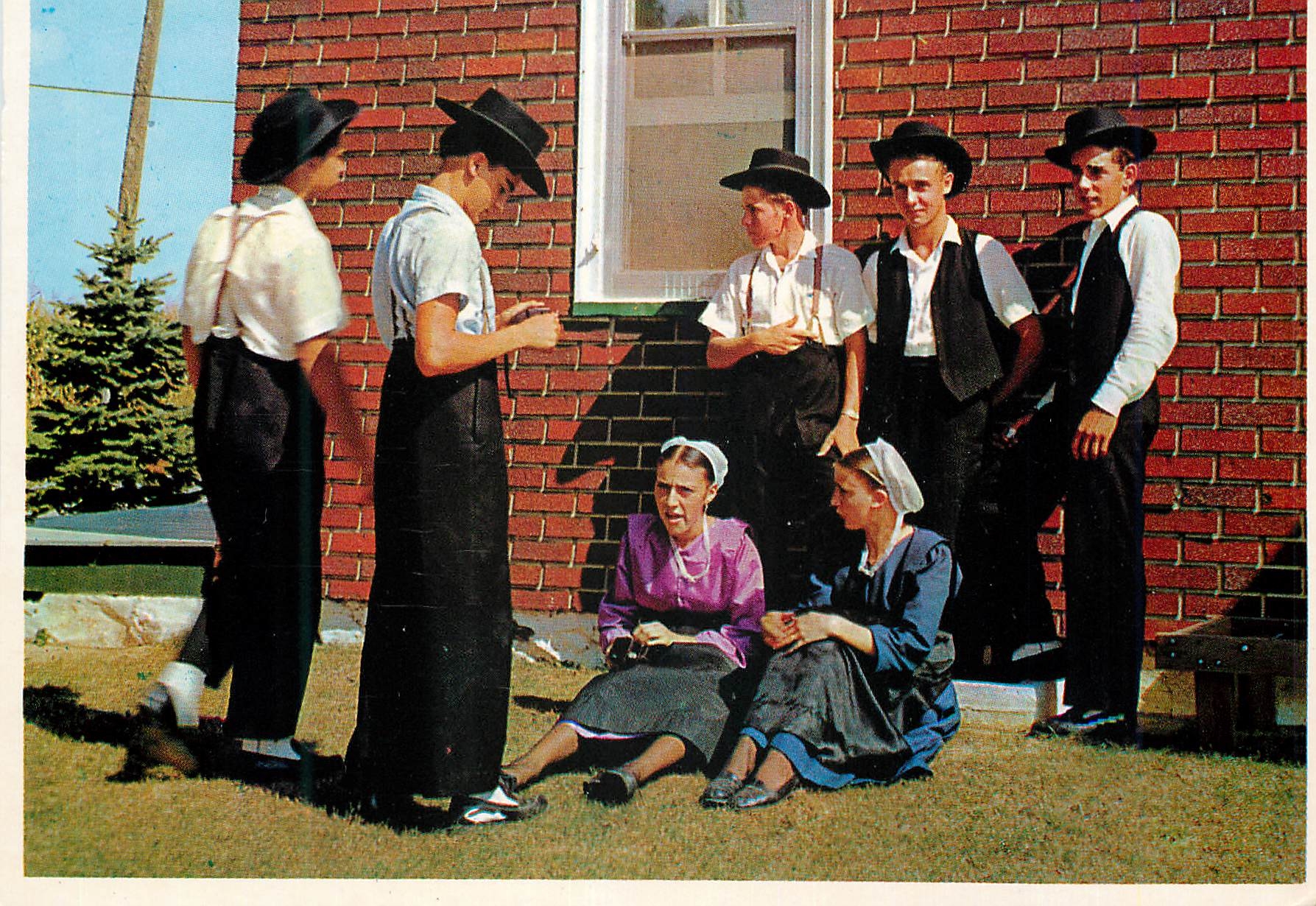 CPM Amish country a group of young aAmish country and girls