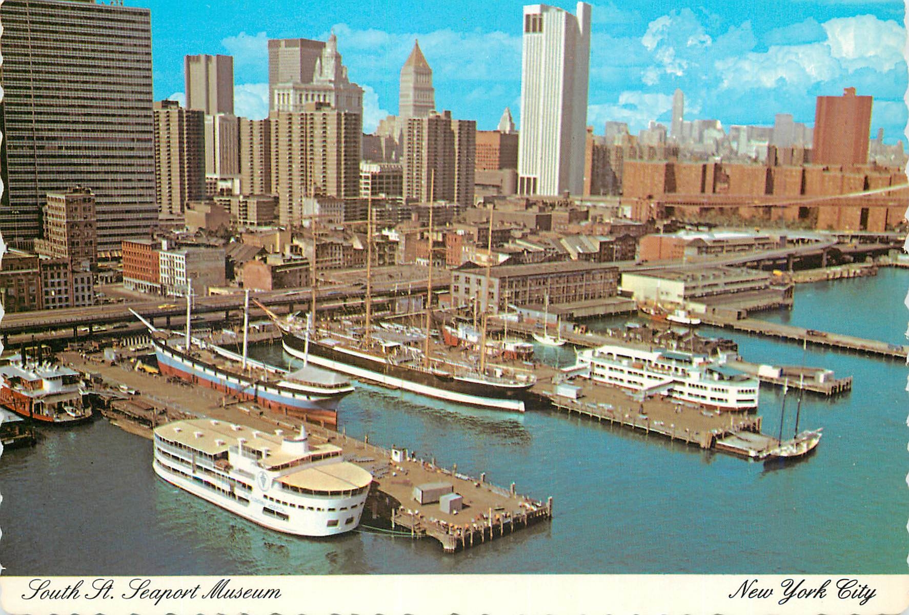 CPM New york city south St Seaport museum Bateaux