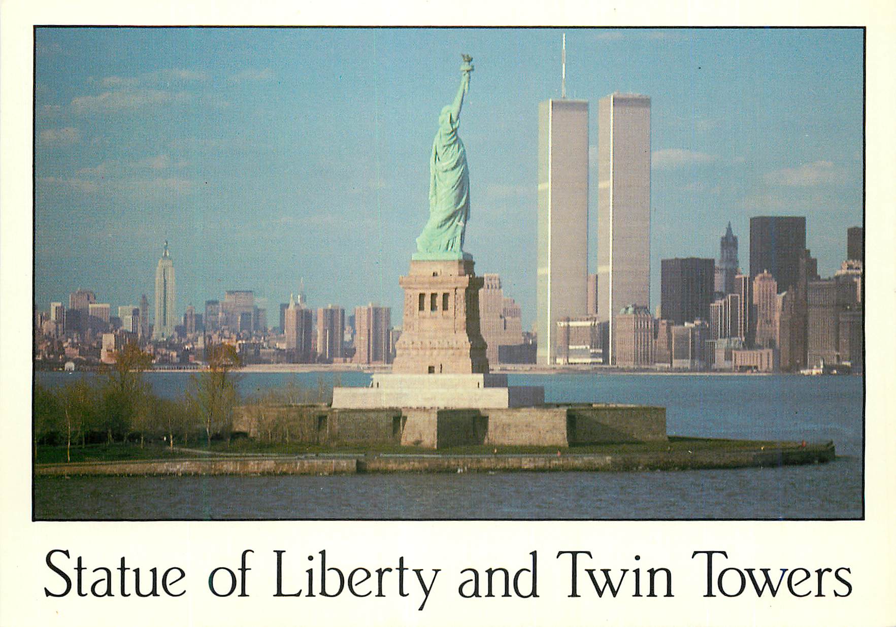 CPM Statue of liberty and twin towers