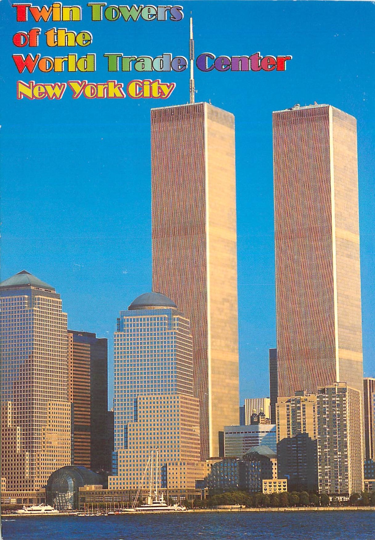 CPM Twin towers of the world trade center New york city