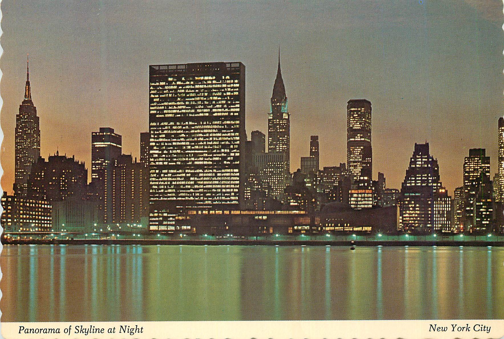 CPM New york city this panoramic view of mid manhattan