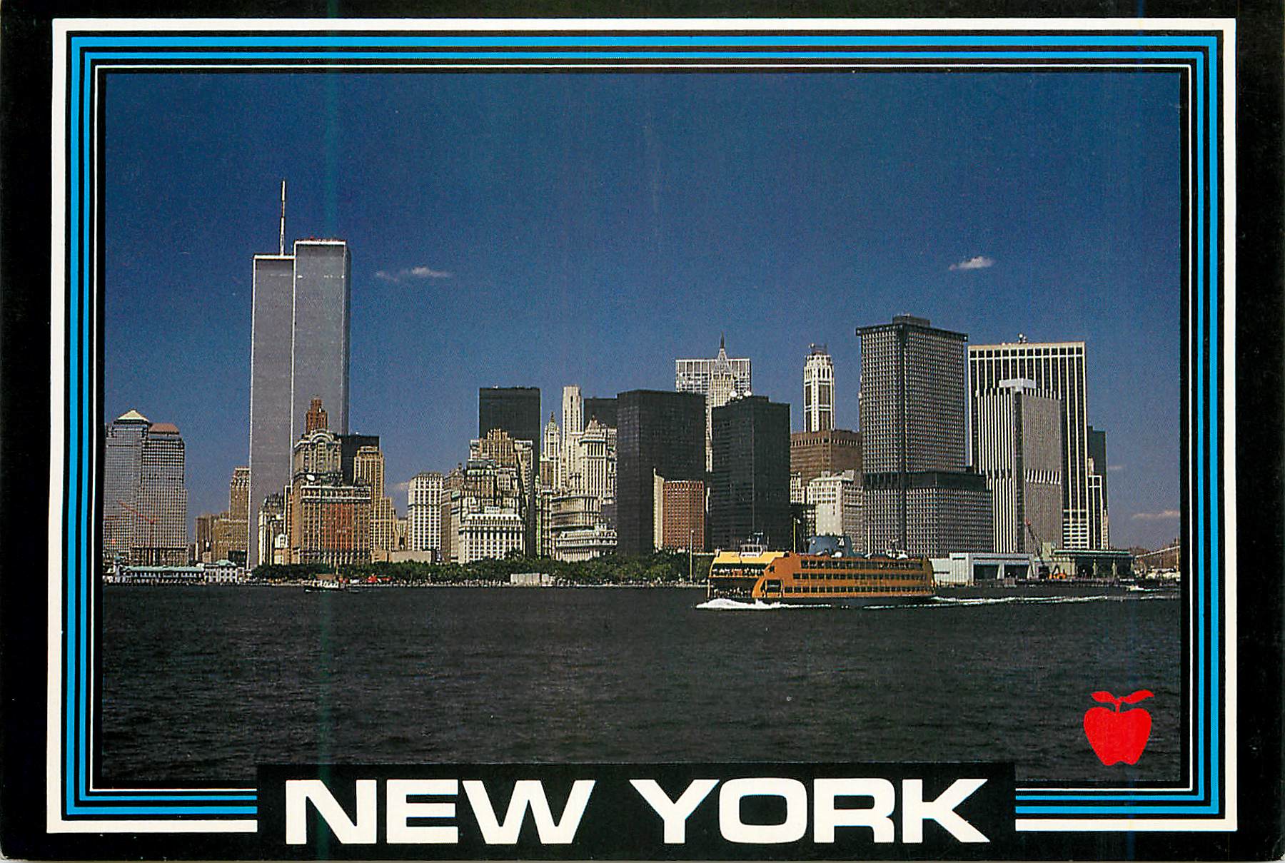 CPM New york lower manhattan harbor and the famous staten island ferry