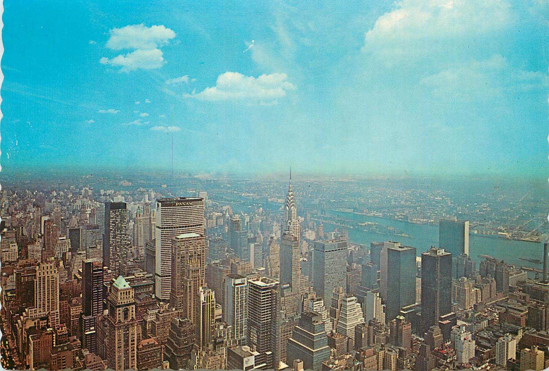 CPM New york city view looking northeast from the empire state building