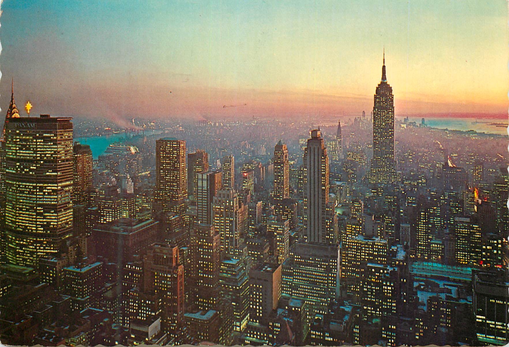 CPM Panorama of the new york city skyline