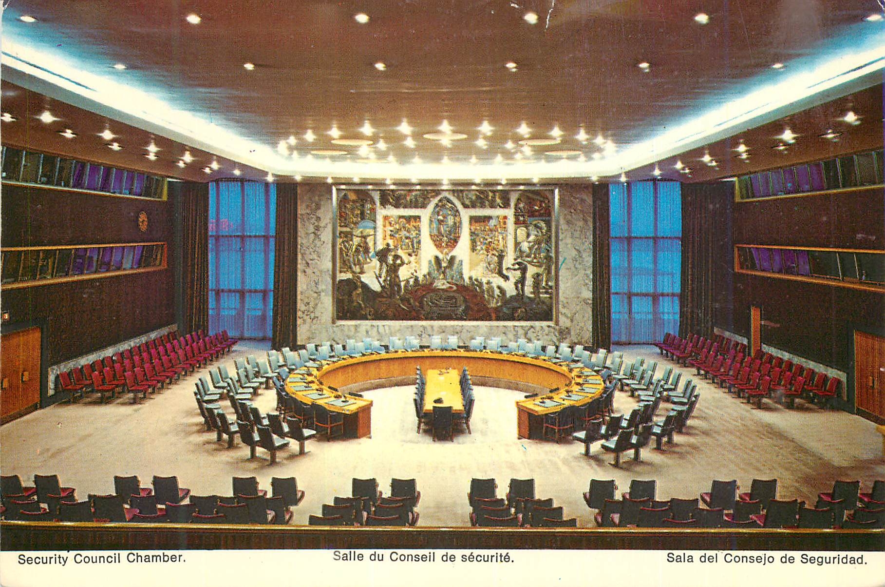 CPM New york city Salle du conseil de securite