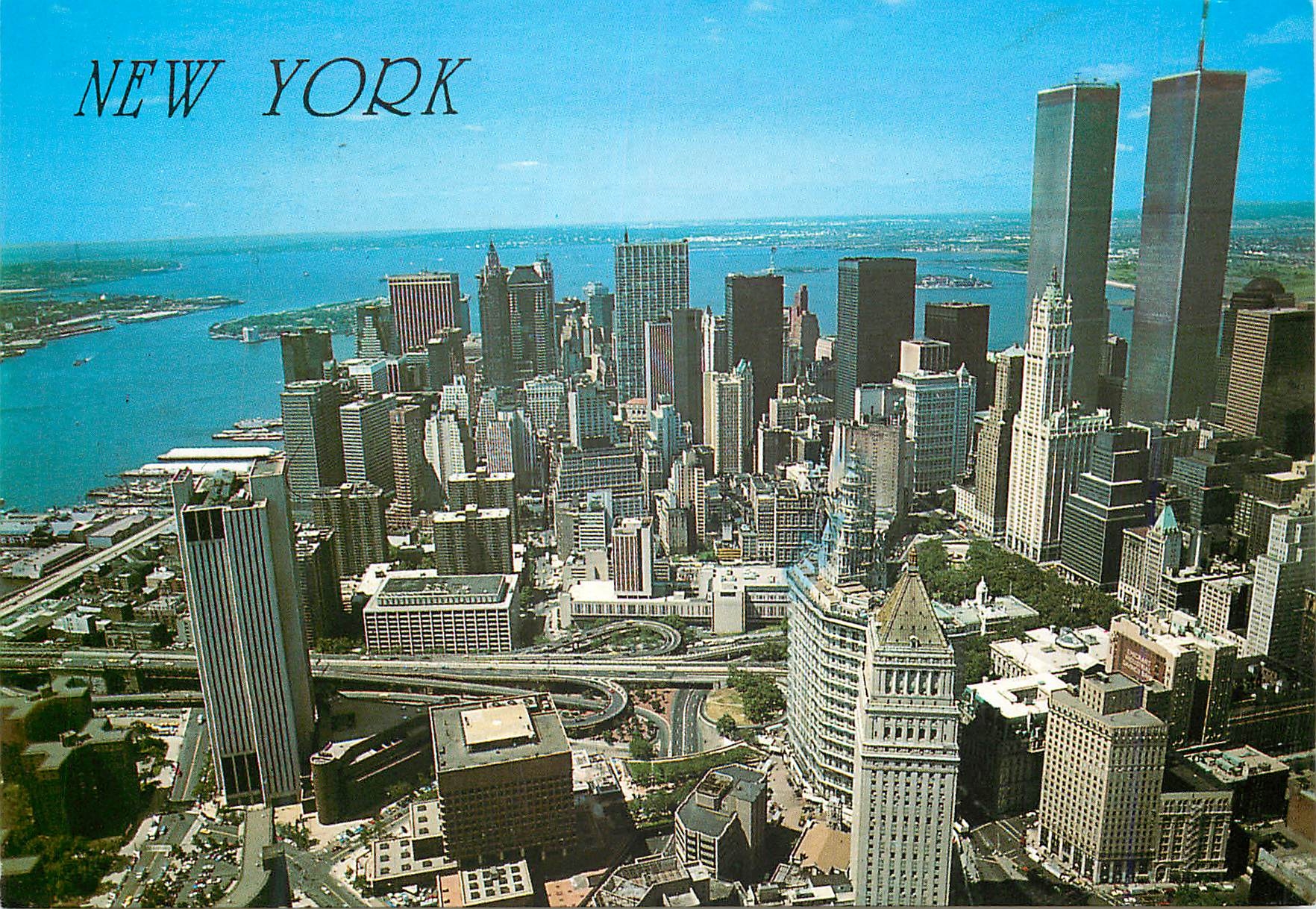 CPM New York Aerial view of lower Manhattan