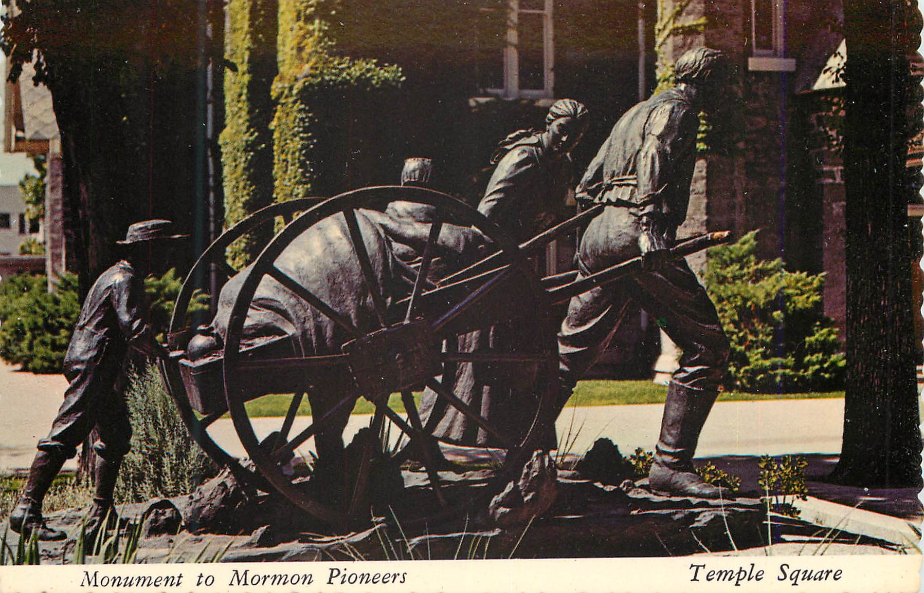 CPM Monument to Mormon Pioneers Temple Square
