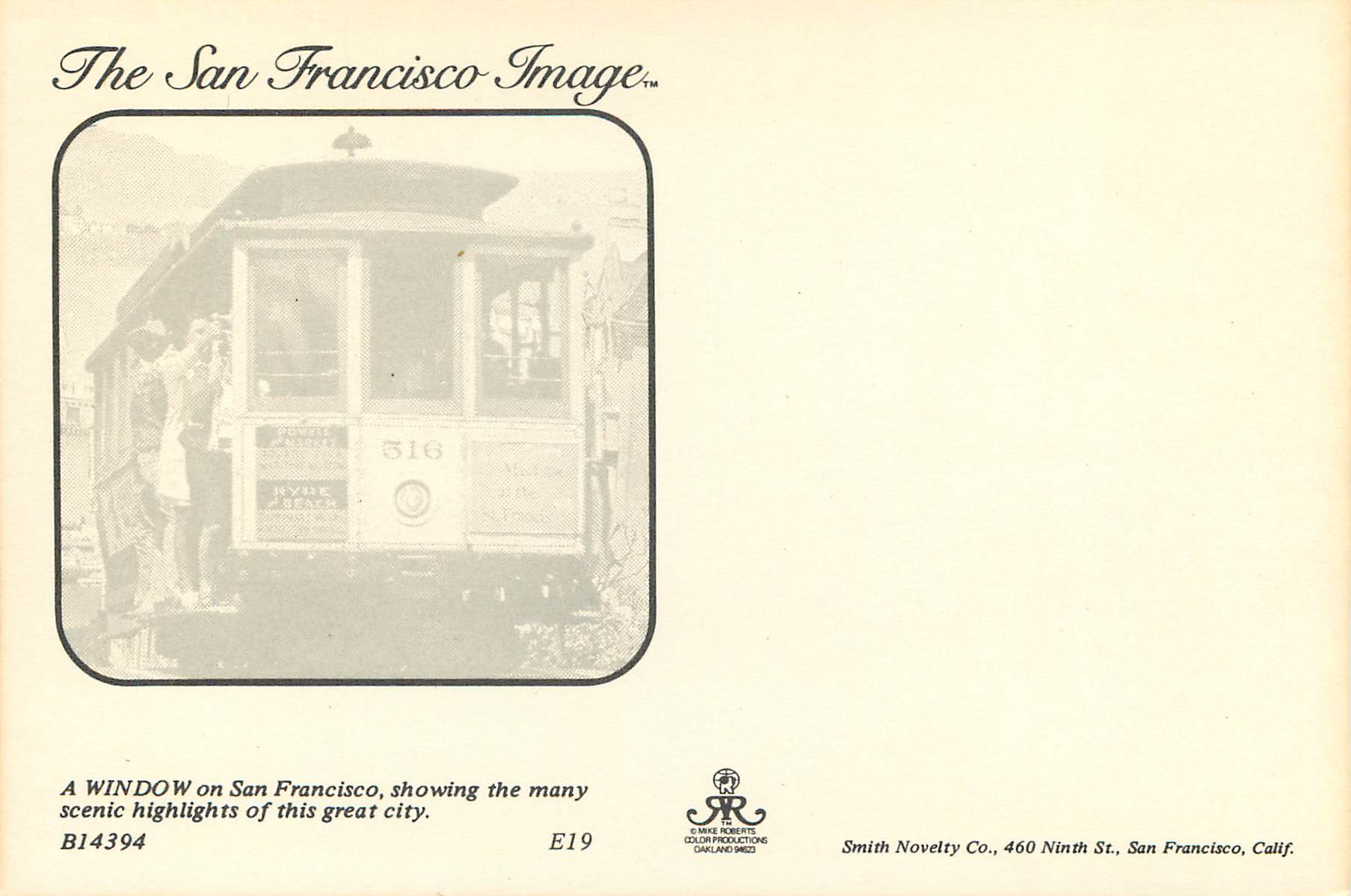 CPM San Francisco A Window on San Francisco — Verso