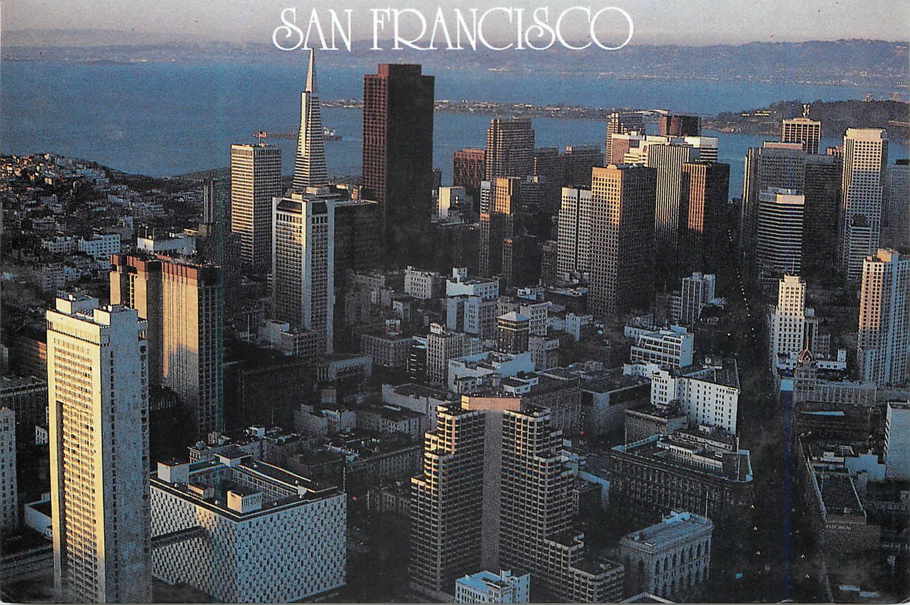 CPM San Francisco the afternoon sun sets on downtown San Francisco