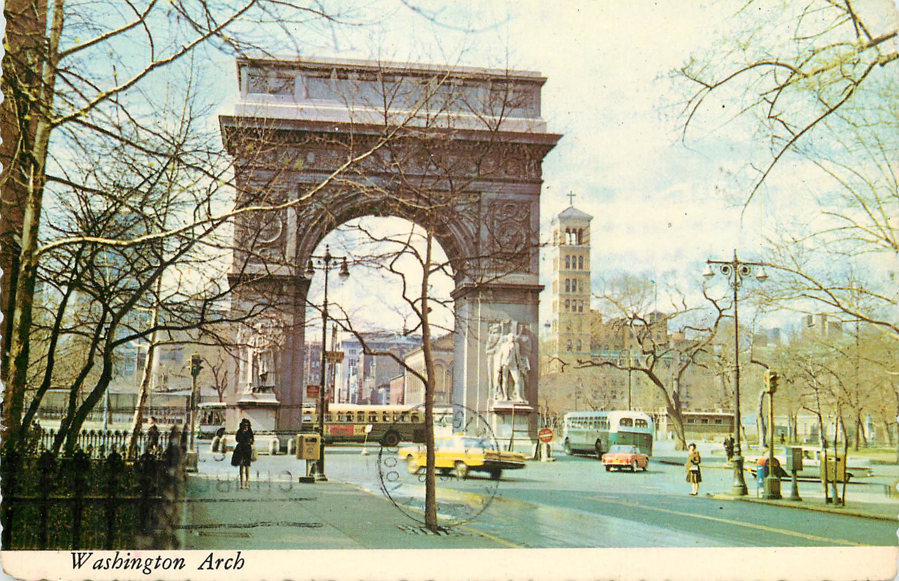 Washington Arch — Greenwich Village, New York — Plastichrome, n° E20