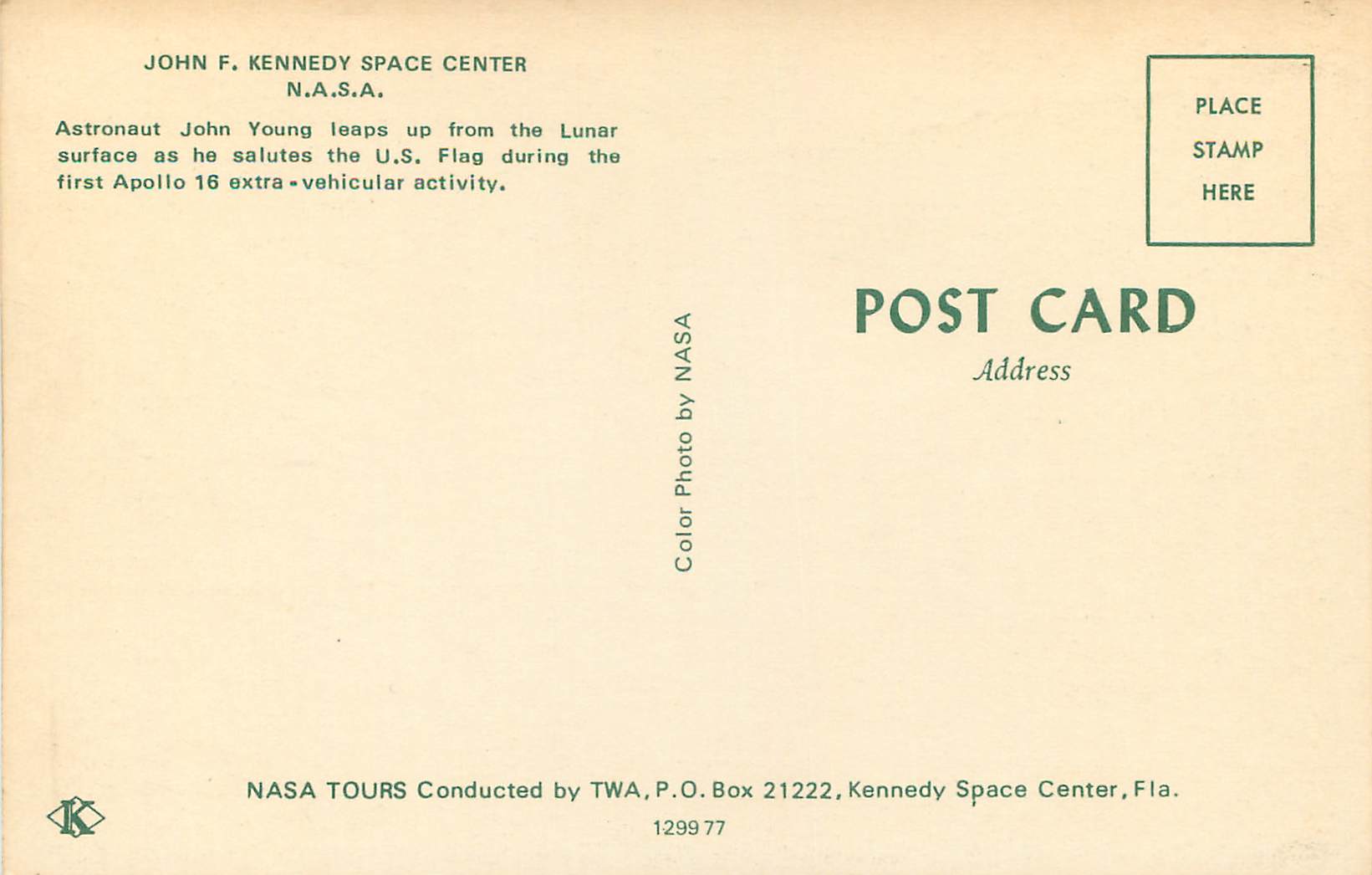CPM John F Kennedy Space Center NASA — Rückseite