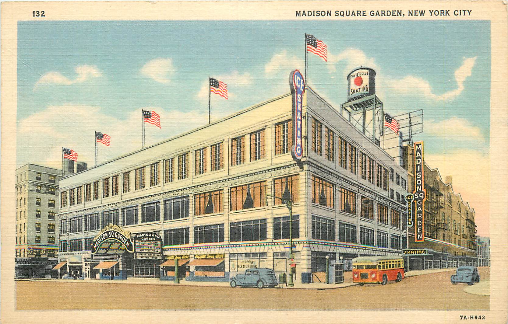 Madison Square Garden, New York City — éditeur Frank E. Cooper & Co., n° de série 7A-H942